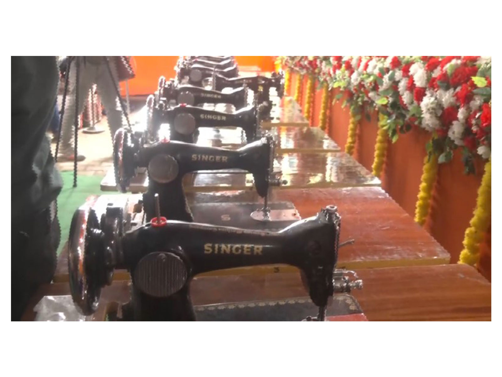 Sewing machines distributed to women beneficiaries in Tripura (Photo/ANI) Sewing machines distributed to women beneficiaries in Tripura (Photo/ANI)