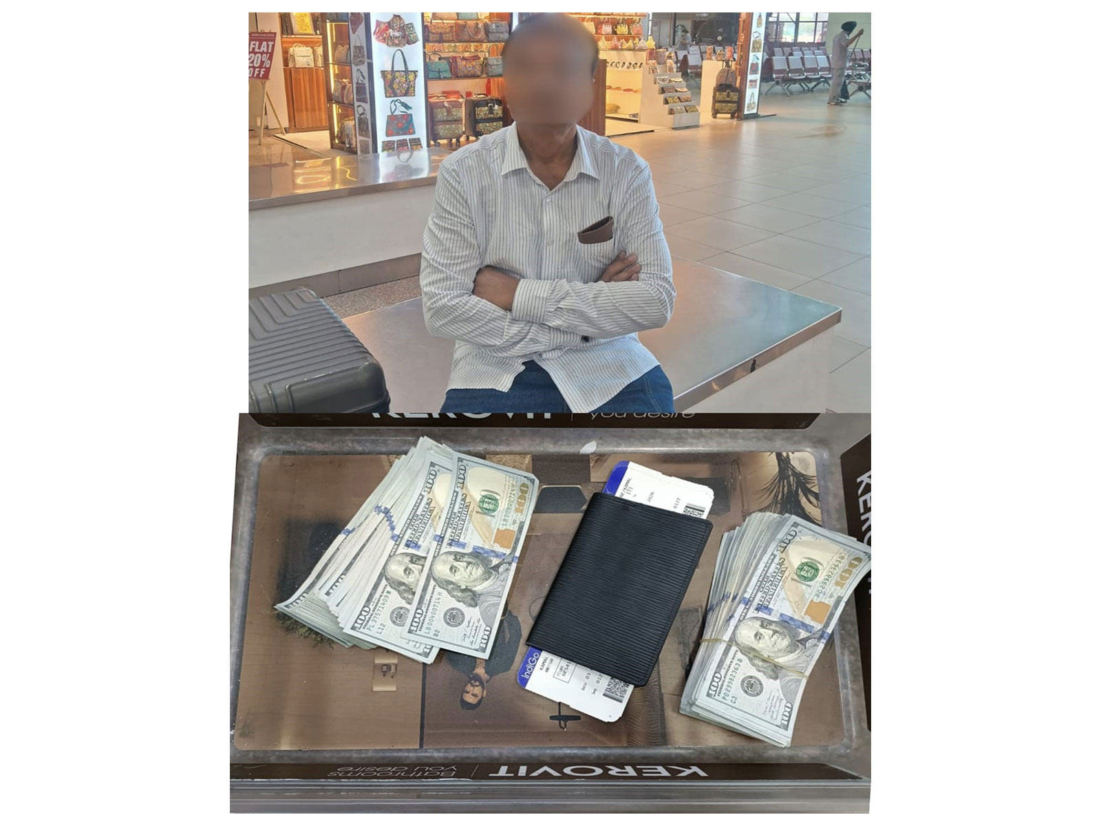 CISF seize foreign currency from a passenger at Amritsar Airport (Photo: @CISFHQrs/X) CISF seize foreign currency from a passenger at Amritsar Airport (Photo: @CISFHQrs/X)
