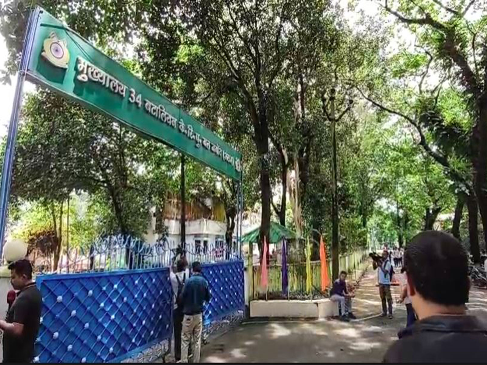 Visual from outside 34 Battalion CRPF camp (Photo/ANI)