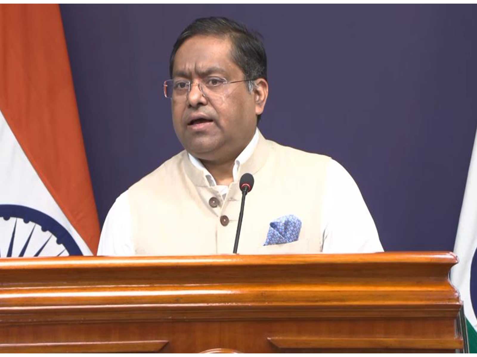 MEA Spokesperson Randhir Jaiswal (Photo/ANI)