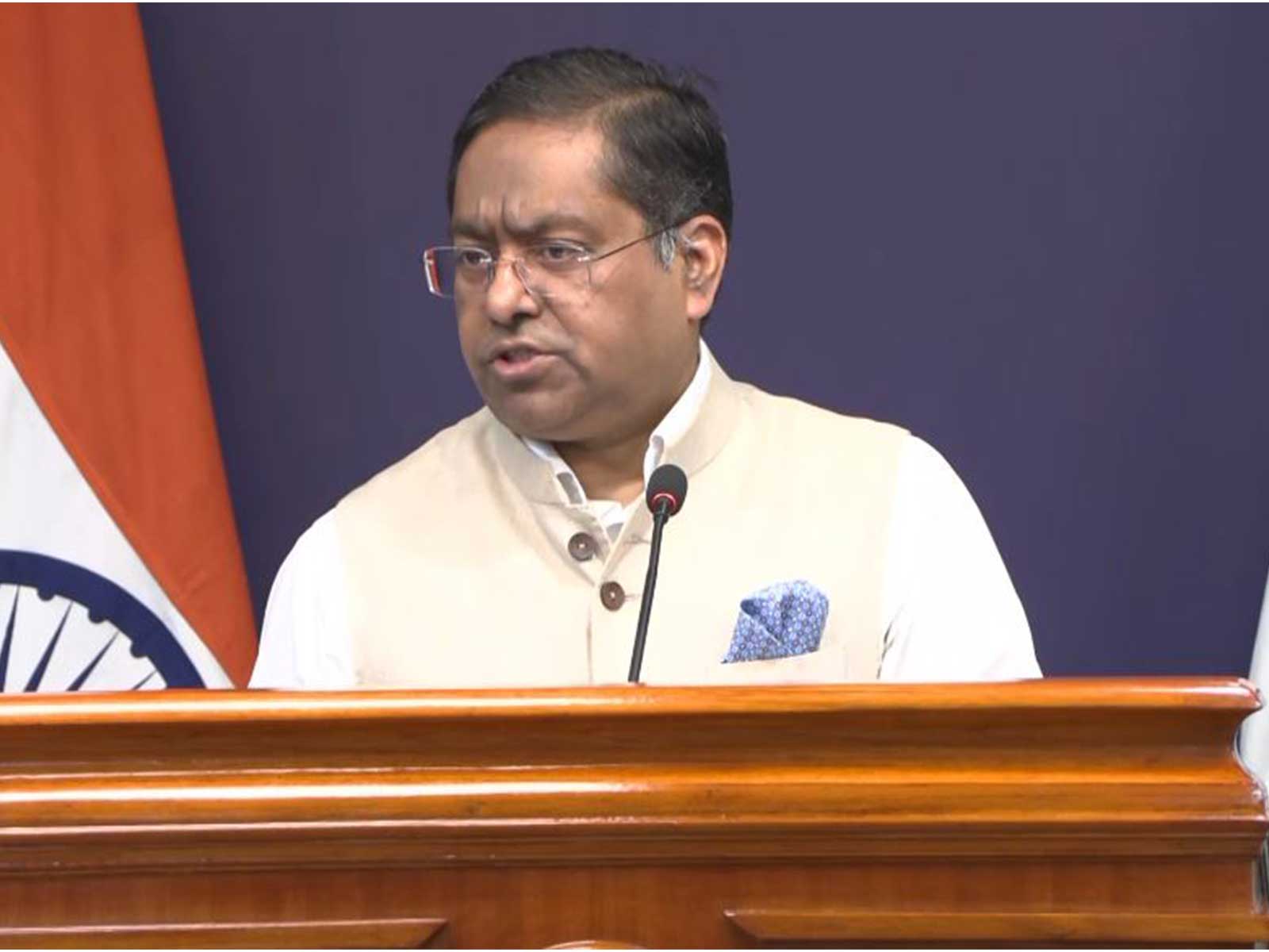Ministry of External Affairs Spokesperson Randhir Jaiswal (Photo/ANI)