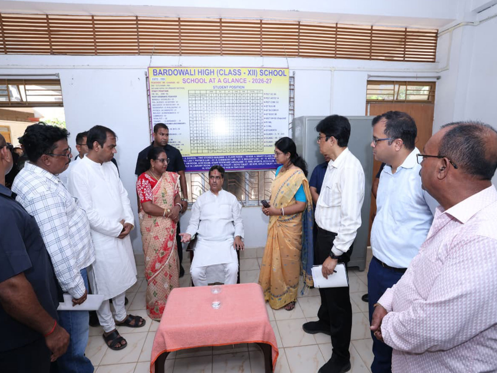 Tripura CM inspects government school, stresses quality education and better infrastructure (Photo/ANI) Tripura CM inspects government school, stresses quality education and better infrastructure (Photo/ANI)