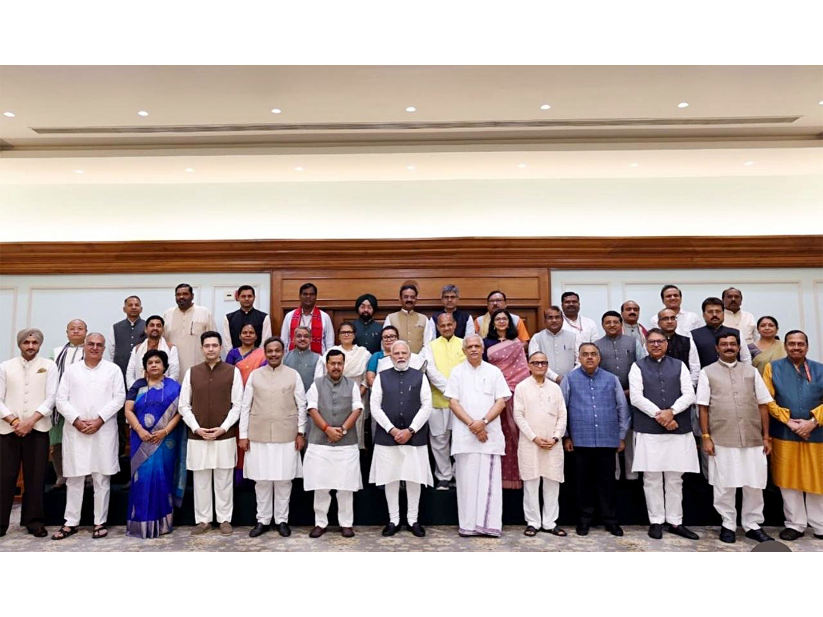 Newly elected BJP Rajya Sabha MPs call on PM Modi (Photo/ANI) Newly elected BJP Rajya Sabha MPs call on PM Modi (Photo/ANI)