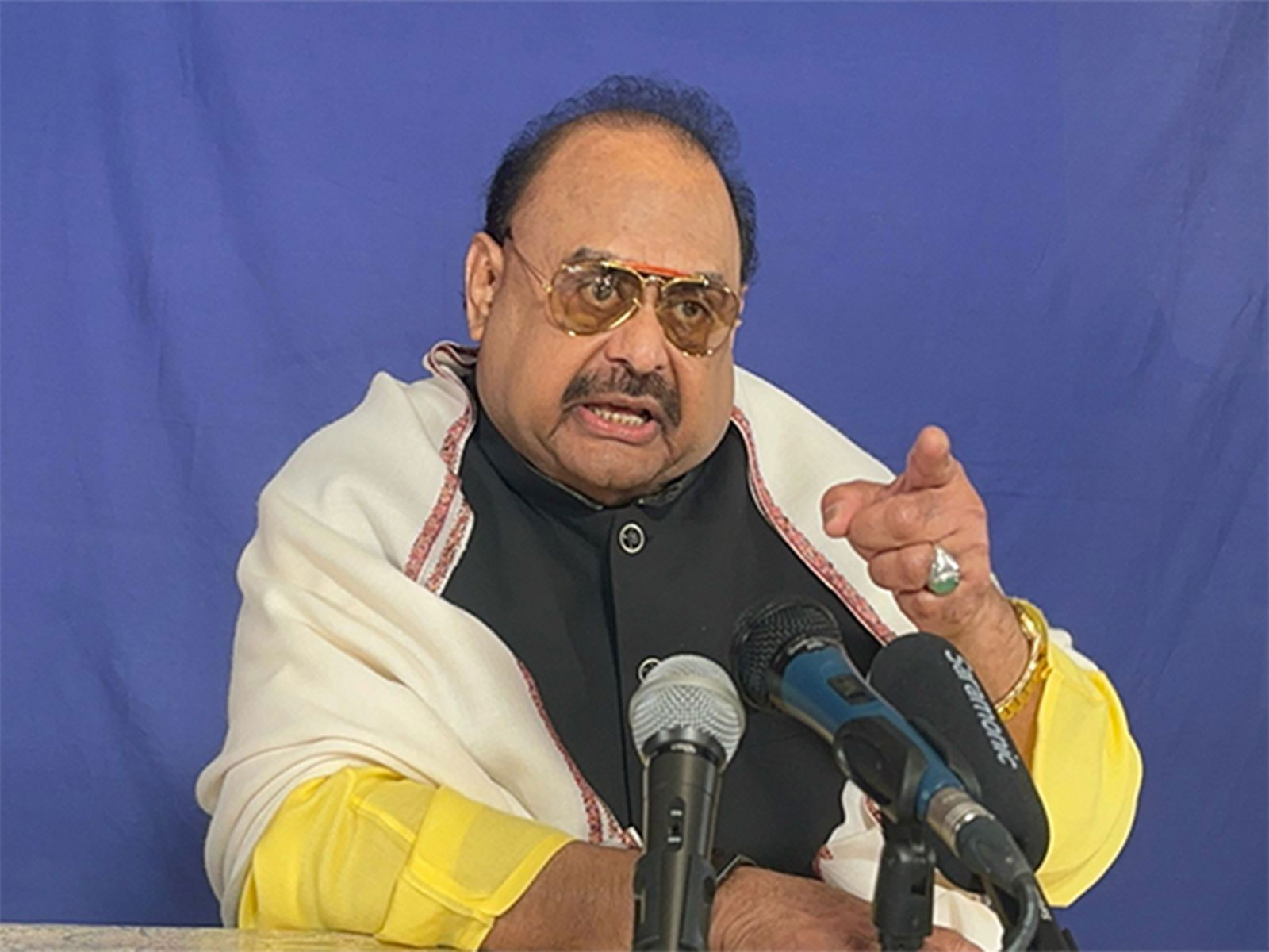 Muttahida Qaumi Movement (MQM) founder Altaf Hussain (File Photo/ANI) Muttahida Qaumi Movement (MQM) founder Altaf Hussain (File Photo/ANI)