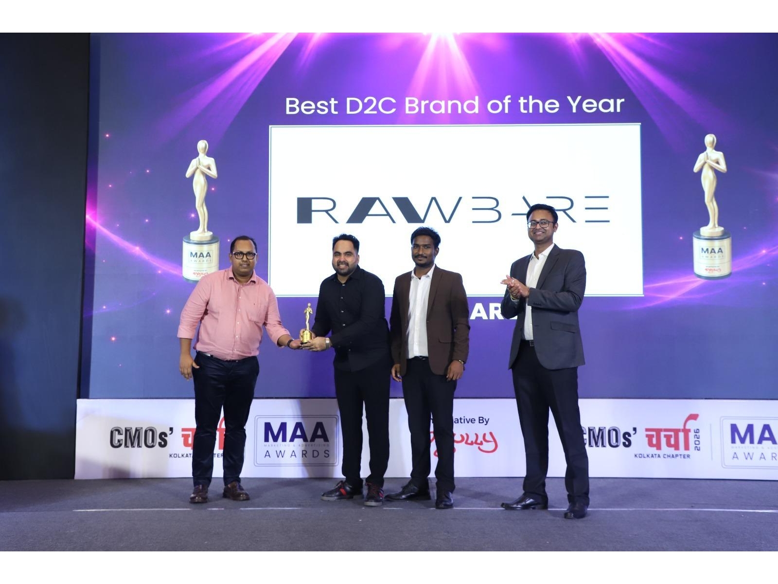 Rawbare Wins 'Best D2C Brand' at Adgully MAA Awards: A Testament to Purpose-Driven Branding and Digital Excellence Rawbare Wins 'Best D2C Brand' at Adgully MAA Awards: A Testament to Purpose-Driven Branding and Digital Excellence