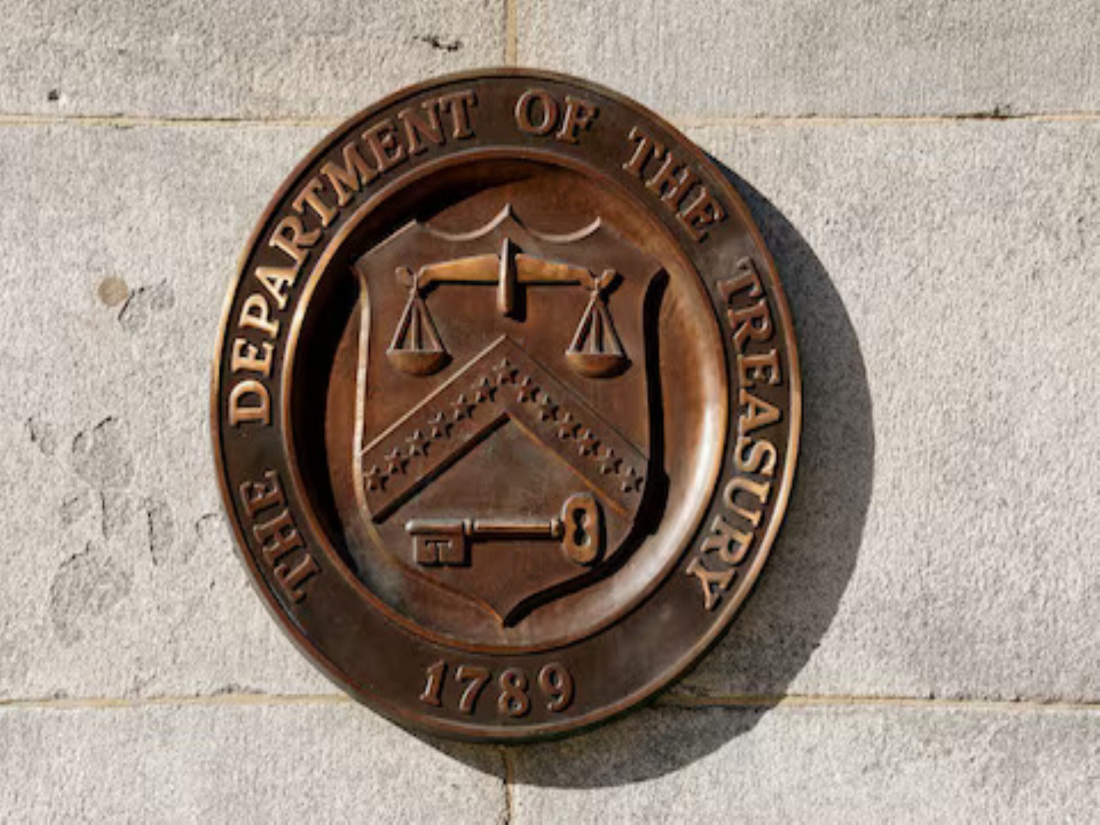 Signage is displayed at the US Department of the Treasury headquarters in Washington, DC, US. (Photo/Reuters)