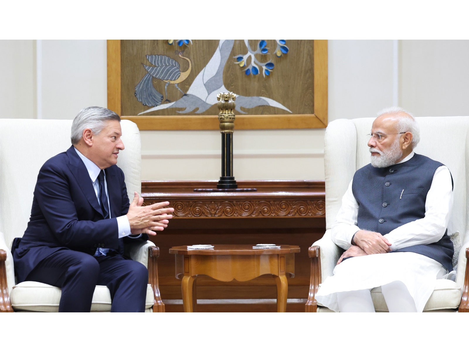 Netflix's Ted Sarandos meets PM Modi (Image source: Netflix)