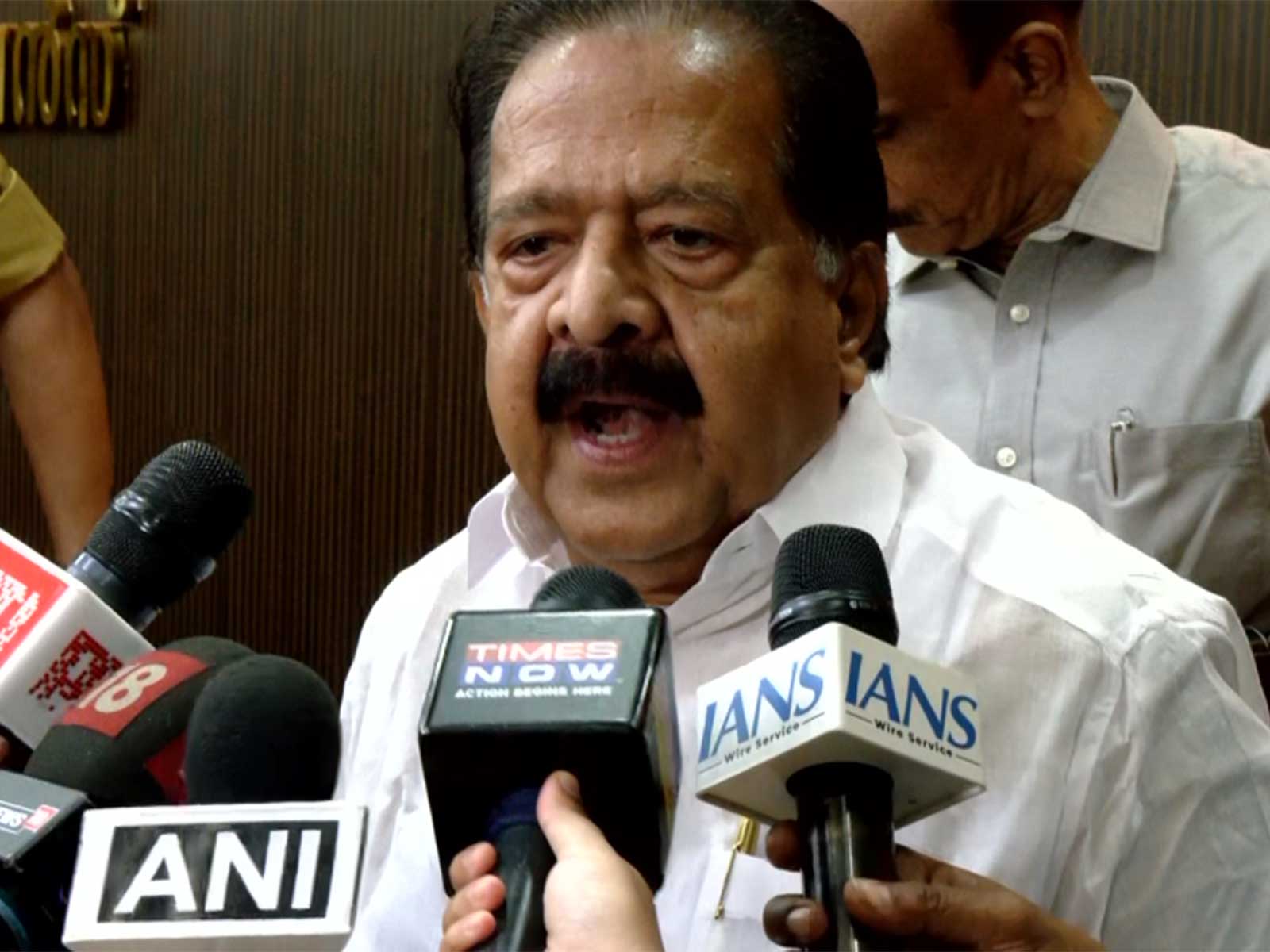 Keralam Home Minister Ramesh Chennithala (Photo/ANI)