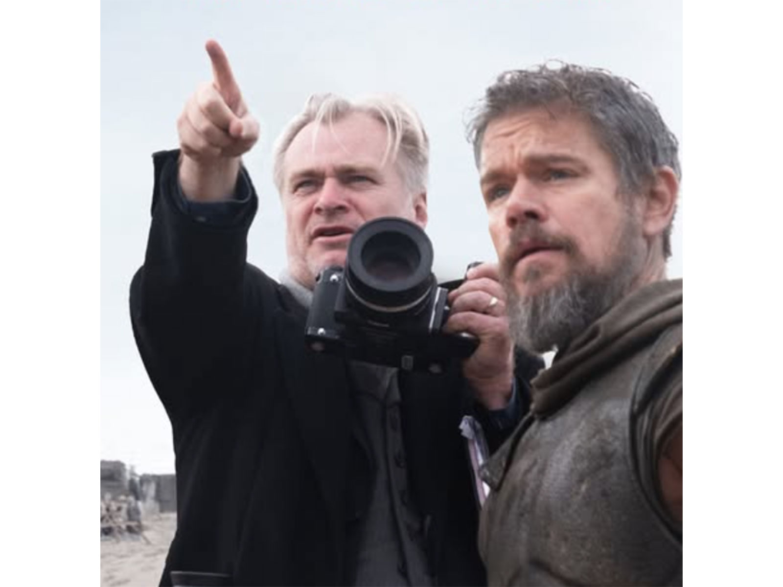 Christopher Nolan, Matt Damon on the set of 'The Odyssey' (Photo/Instagram/@theodysseymovie)