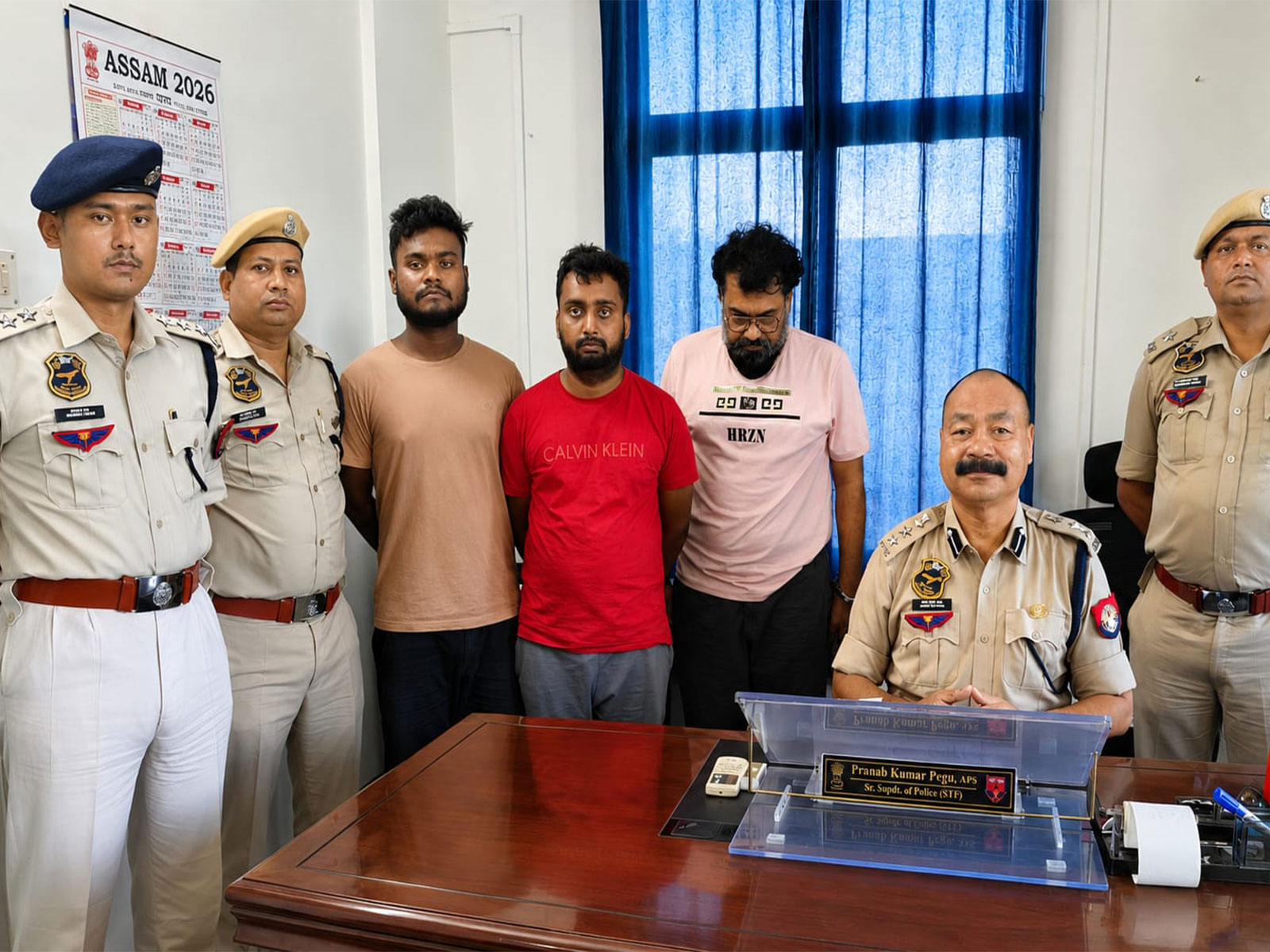 Assam STF with the accused (Photo/Release) Assam STF with the accused (Photo/Release)