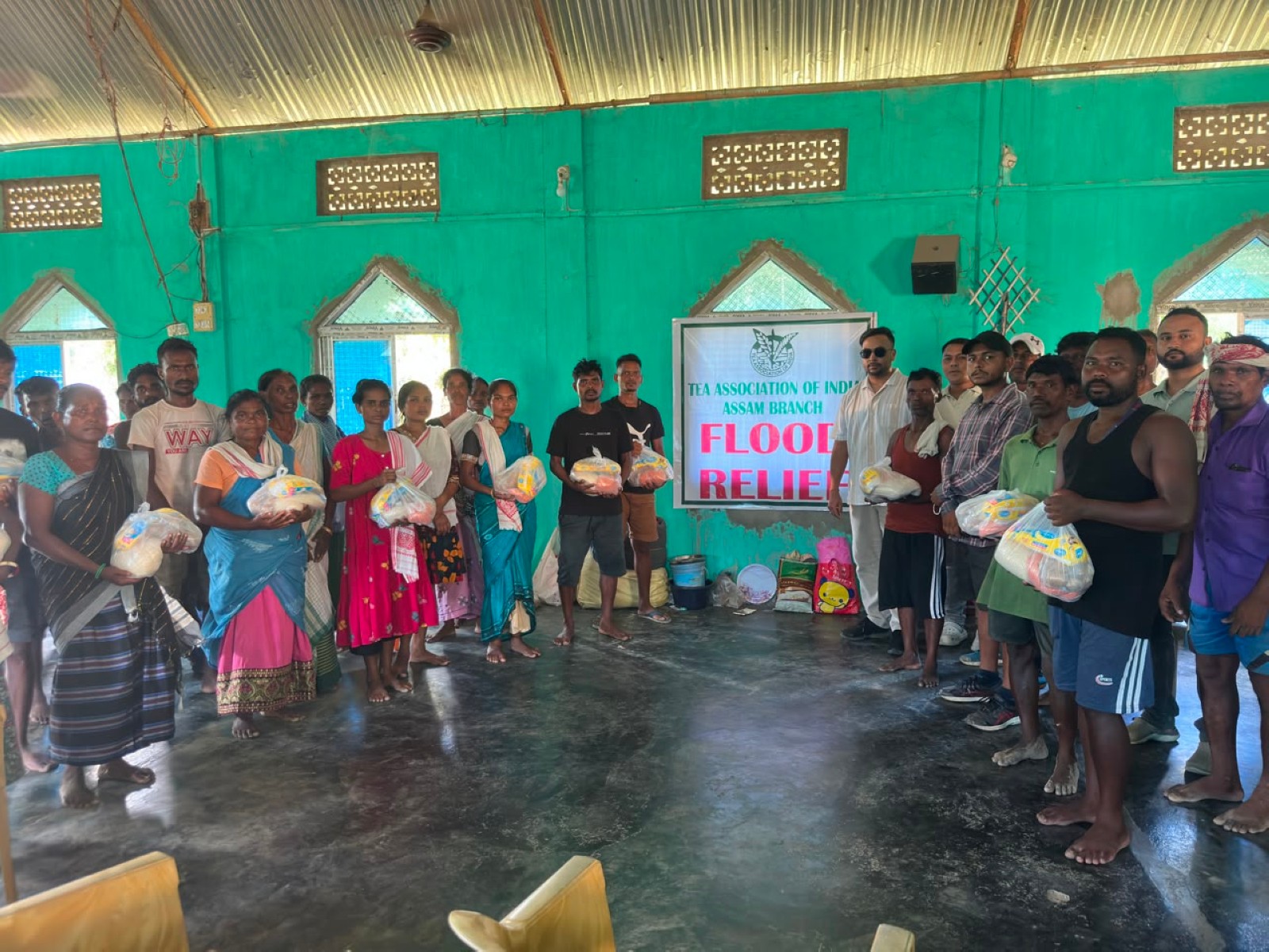 Tea Association of India extends flood relief to affected families (Photo/ANI)