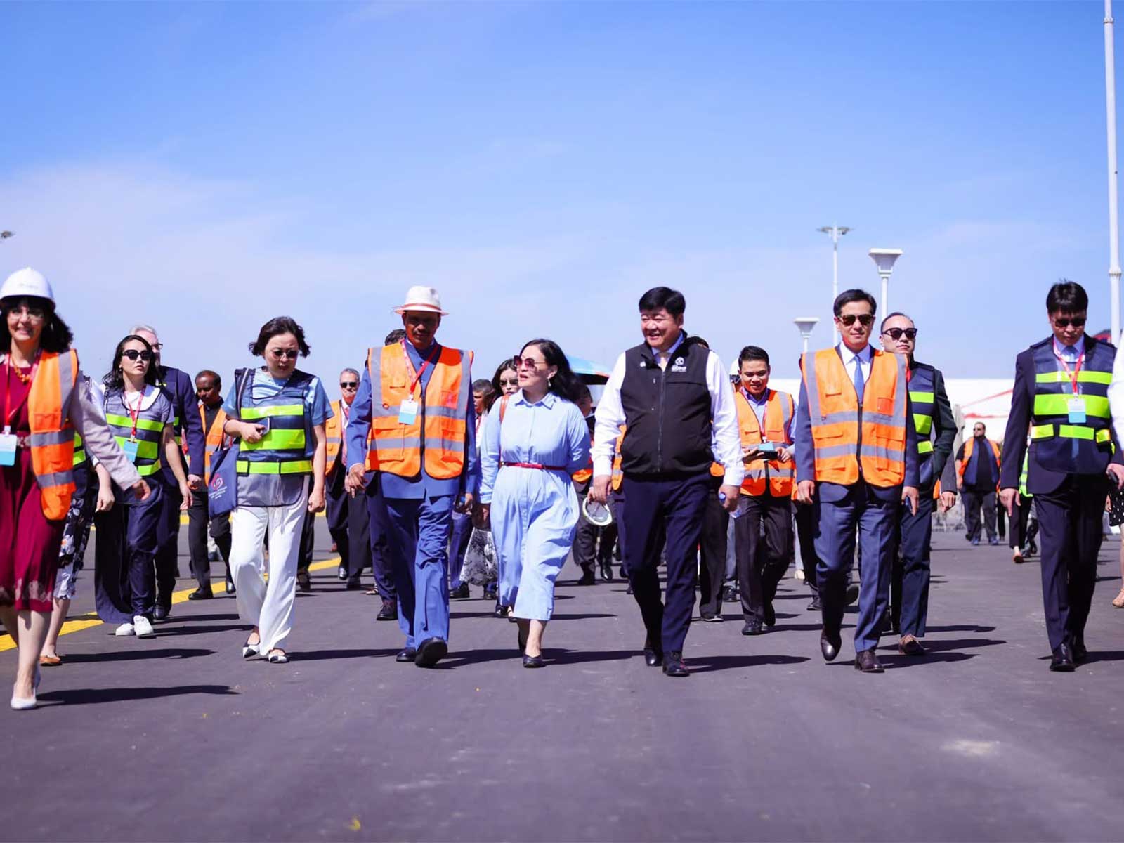 India's Ambassador to Mongolia, Atul Malhari Gotsurve, visits the venue of the United Nations Convention to Combat Desertification (UNCCD) Conference of the Parties (COP17) in Ulaanbaatar. (Photo: X/@IndiainMongolia)