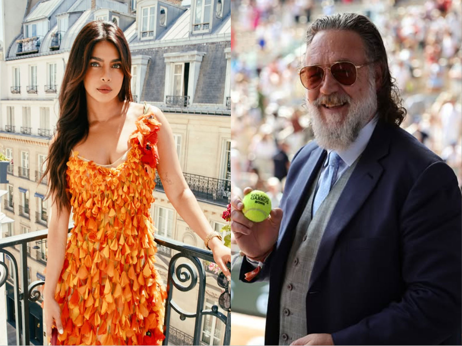 Priyanka Chopra, Russell Crowe (Photo/Instagram/@priyankachopra,@russellcrowe) Priyanka Chopra, Russell Crowe (Photo/Instagram/@priyankachopra,@russellcrowe)