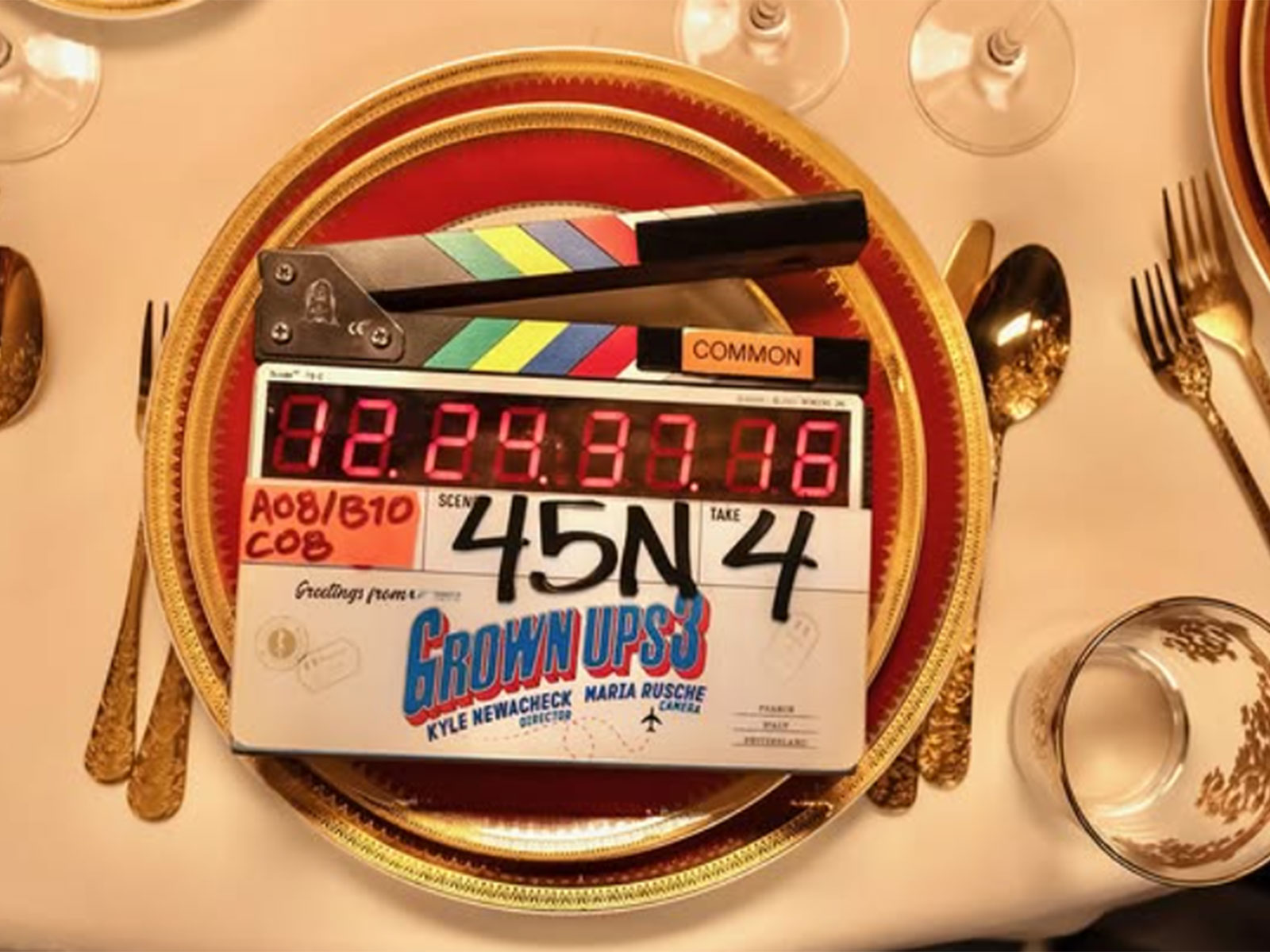 'Grown Ups 3' filming underway (Photo/Instagram/@adamsandler) 'Grown Ups 3' filming underway (Photo/Instagram/@adamsandler)