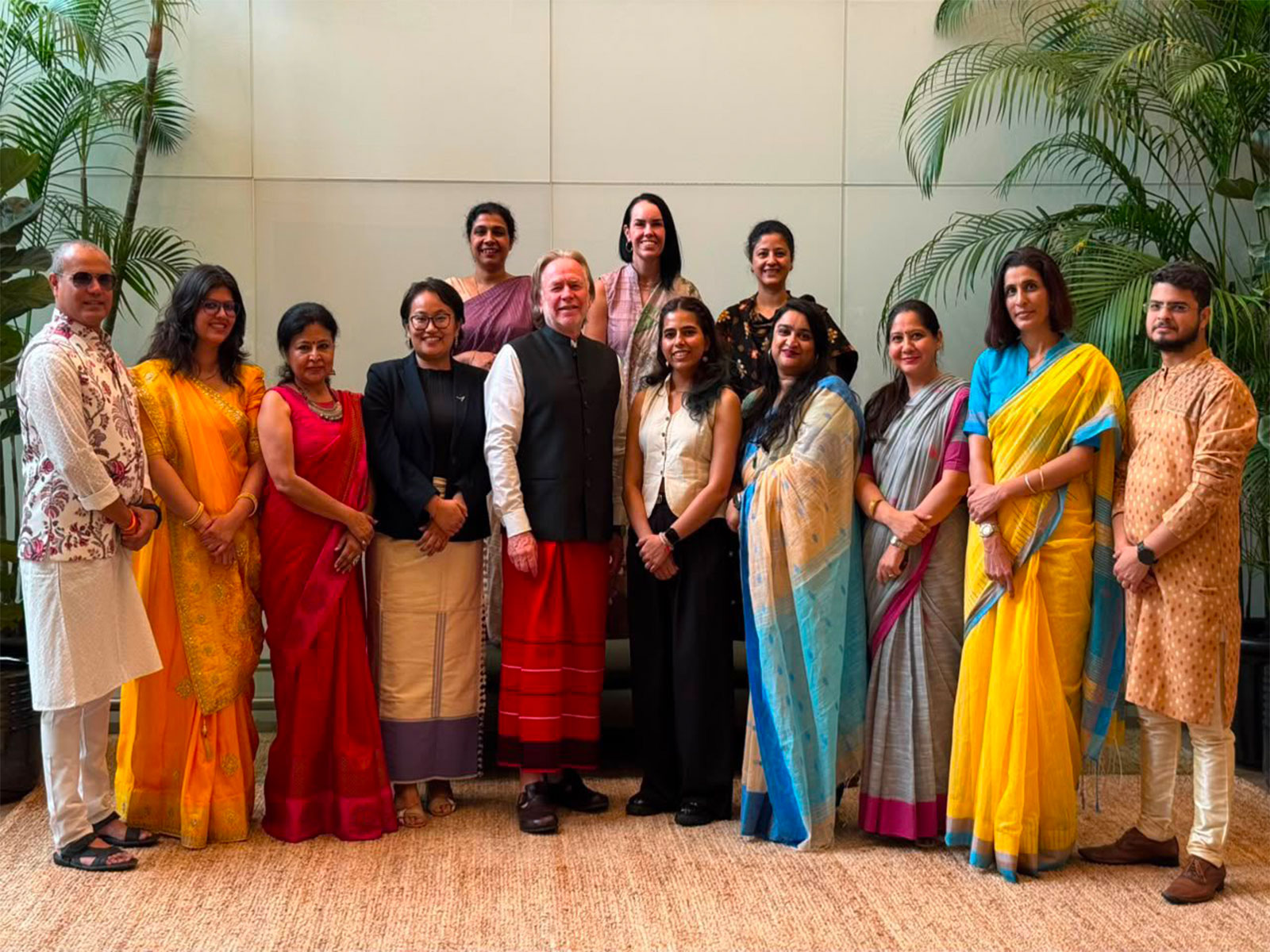 Australia envoy celebrates India's handloom heritage on National Handloom Day (Photo/X@AusHCIndia) Australia envoy celebrates India's handloom heritage on National Handloom Day (Photo/X@AusHCIndia)