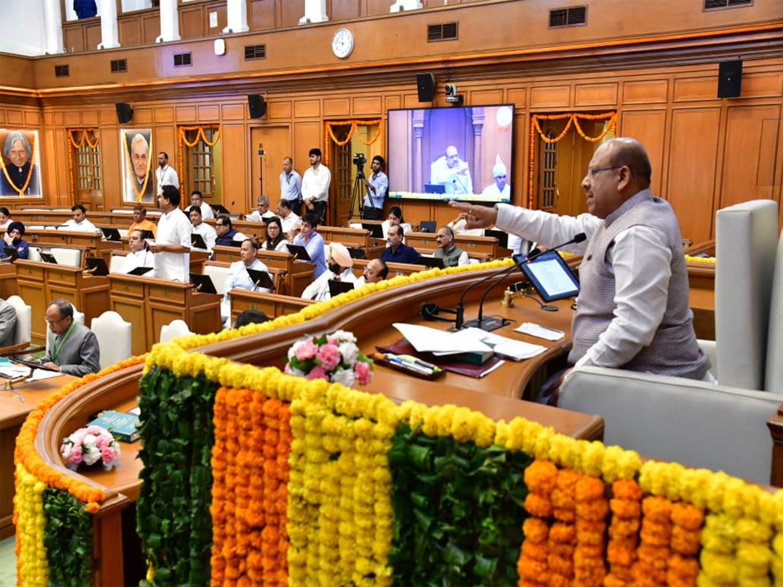 Senior Bharatiya Janata Party (BJP) leader and Speaker of the Delhi Legislative Assembly Vijender Gupta (Photo/ANI)