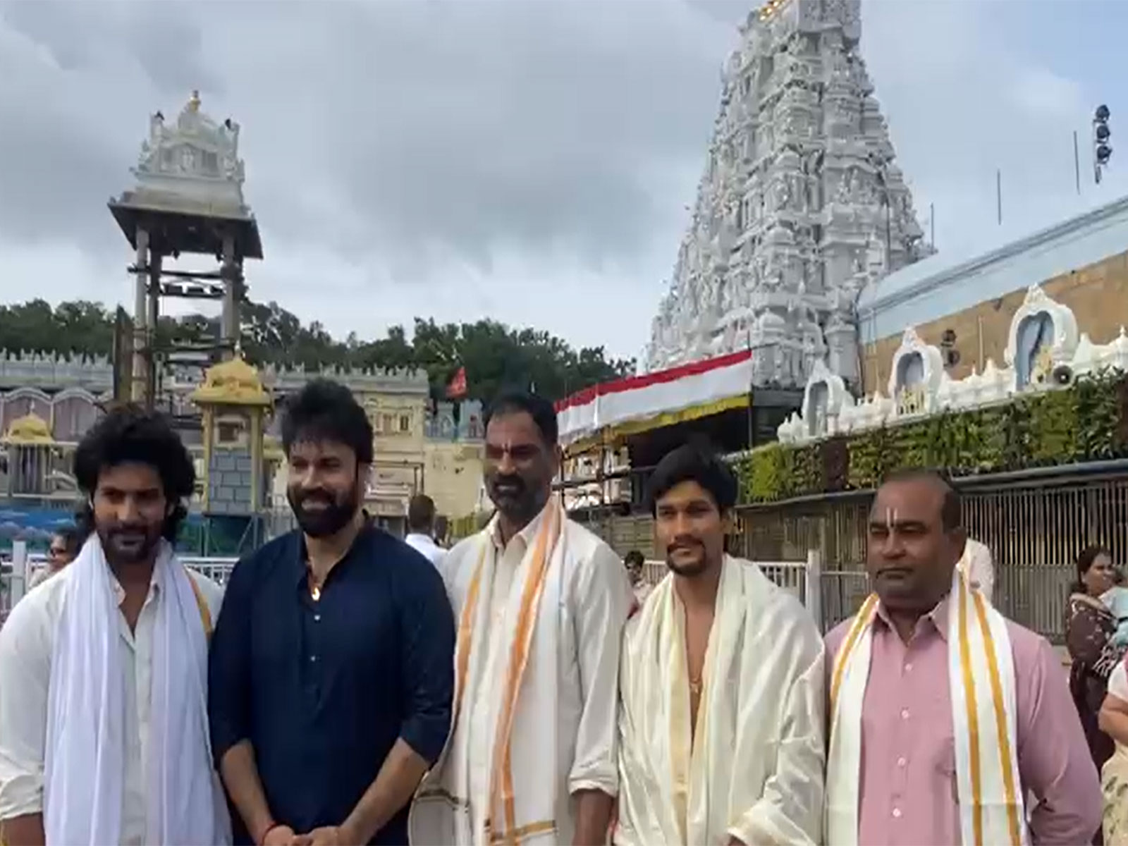 Aadi Saikumar, Ashwin Babu at Tirumala Sri Venkateswara Swamy Temple Aadi Saikumar, Ashwin Babu at Tirumala Sri Venkateswara Swamy Temple