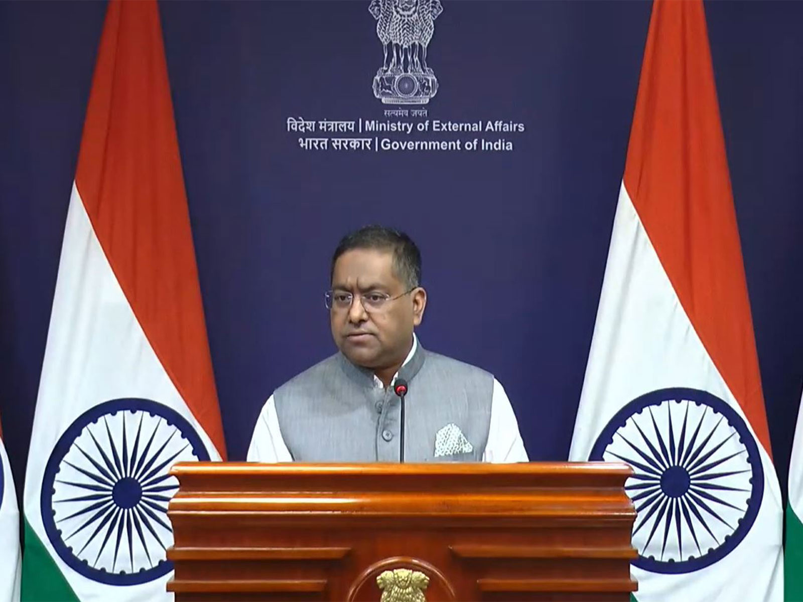 Ministry of External Affairs Spokesperson Randhir Jaiswal (Photo/Youtube@MEAIndia) Ministry of External Affairs Spokesperson Randhir Jaiswal (Photo/Youtube@MEAIndia)