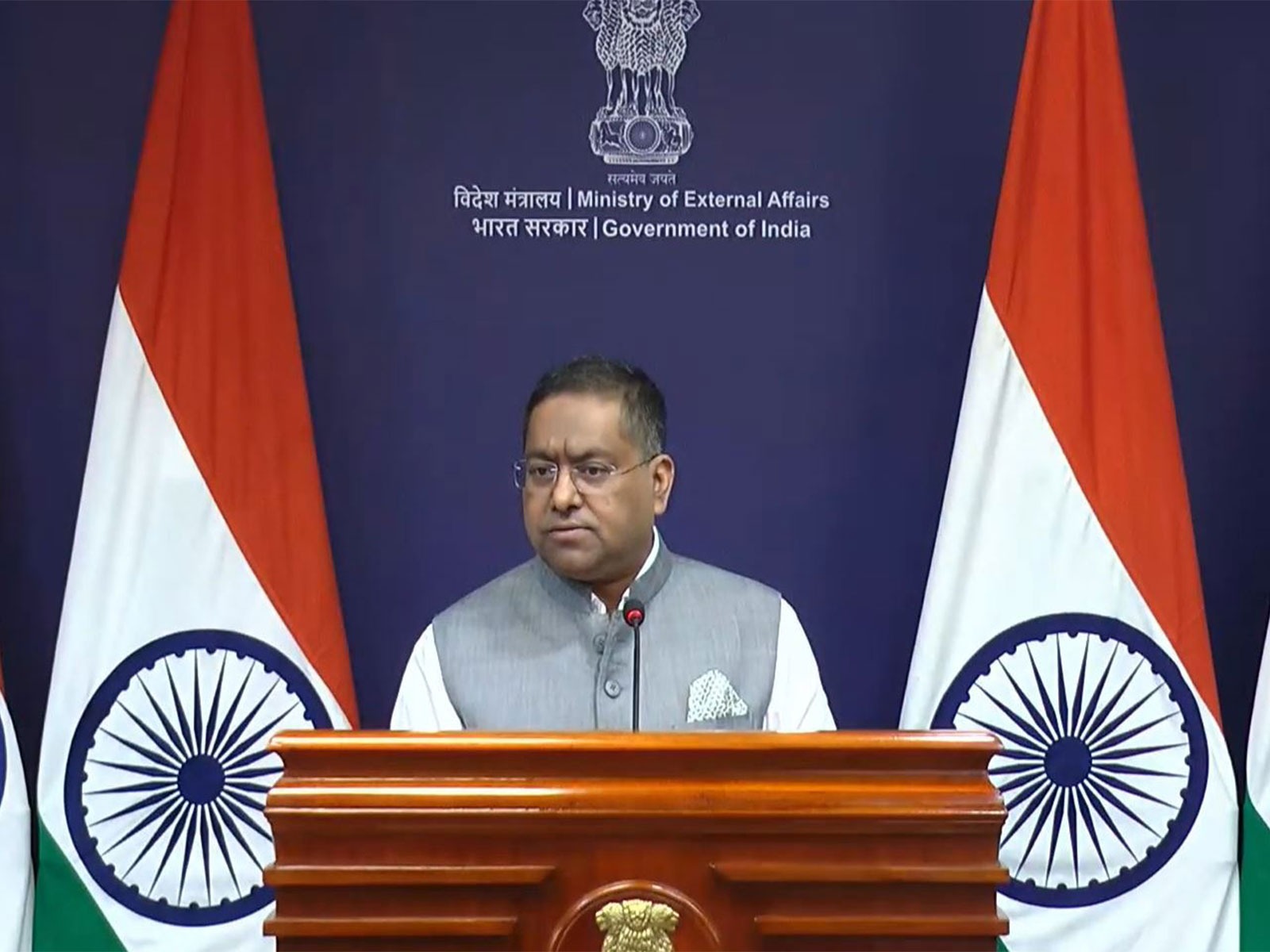 Ministry of External Affairs Spokesperson Randhir Jaiswal (Photo/Youtube@MEAIndia) Ministry of External Affairs Spokesperson Randhir Jaiswal (Photo/Youtube@MEAIndia)