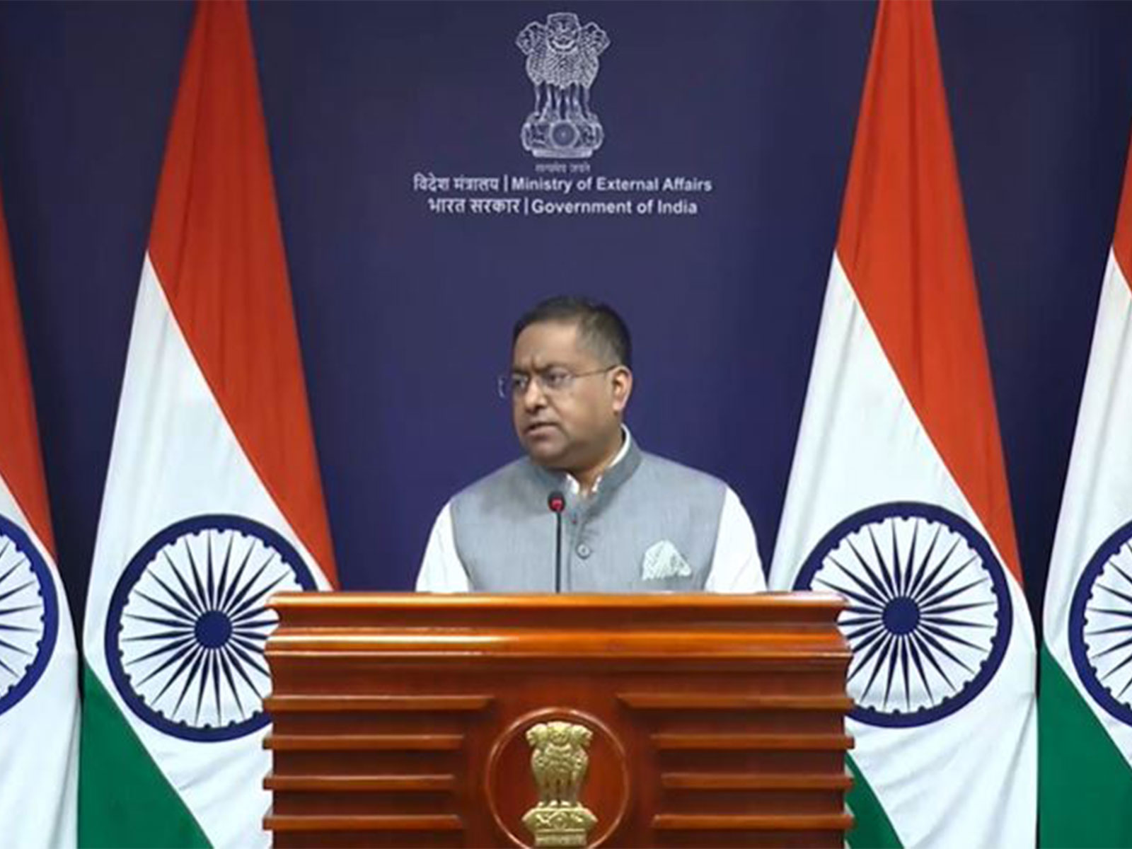 Ministry of External Affairs Spokesperson Randhir Jaiswal (Photo/Youtube@MEAIndia)