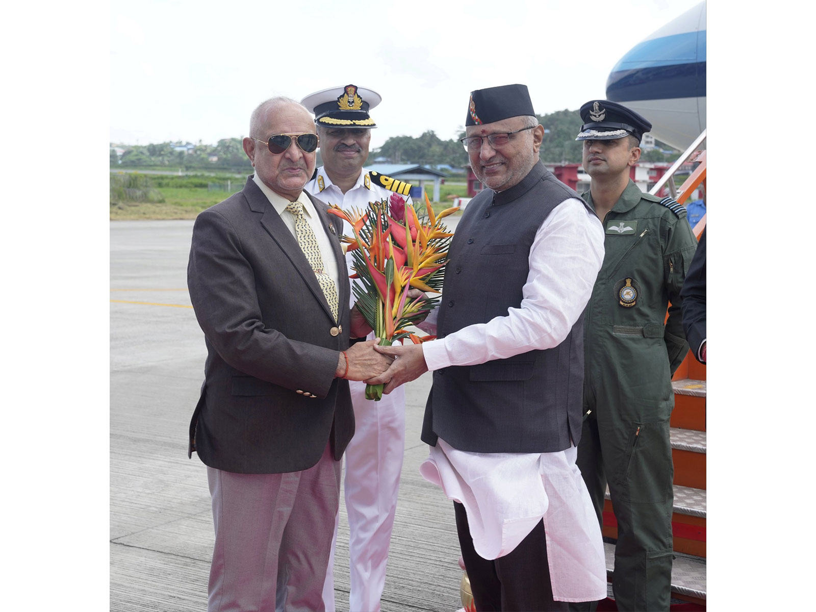 Vice President CP Radhakrishnan with Lieutenant Governor of Andaman and Nicobar Islands Admiral Devendra Kumar Joshi (Retd.) (Photo/x/@VPIndia) Vice President CP Radhakrishnan with Lieutenant Governor of Andaman and Nicobar Islands Admiral Devendra Kumar Joshi (Retd.) (Photo/x/@VPIndia)