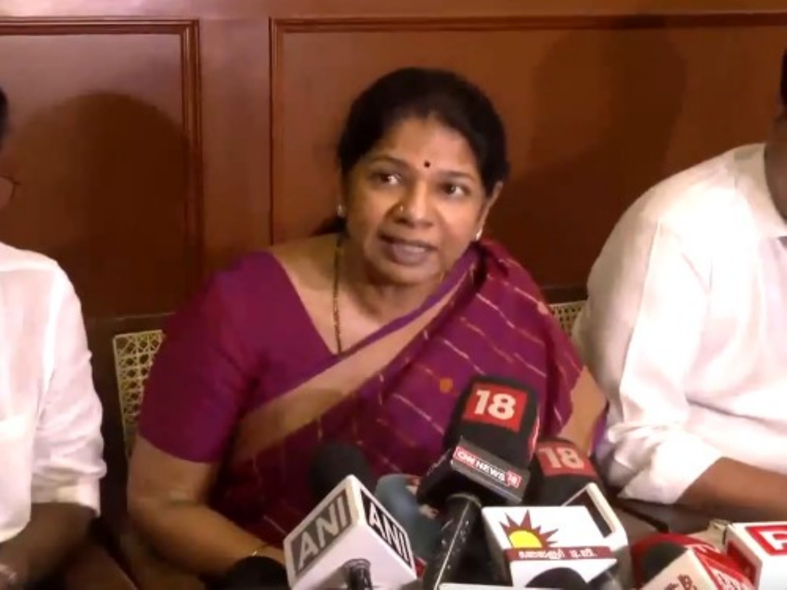 DMK MP and parliamentary party leader Kanimozhi (Photo/ANI)