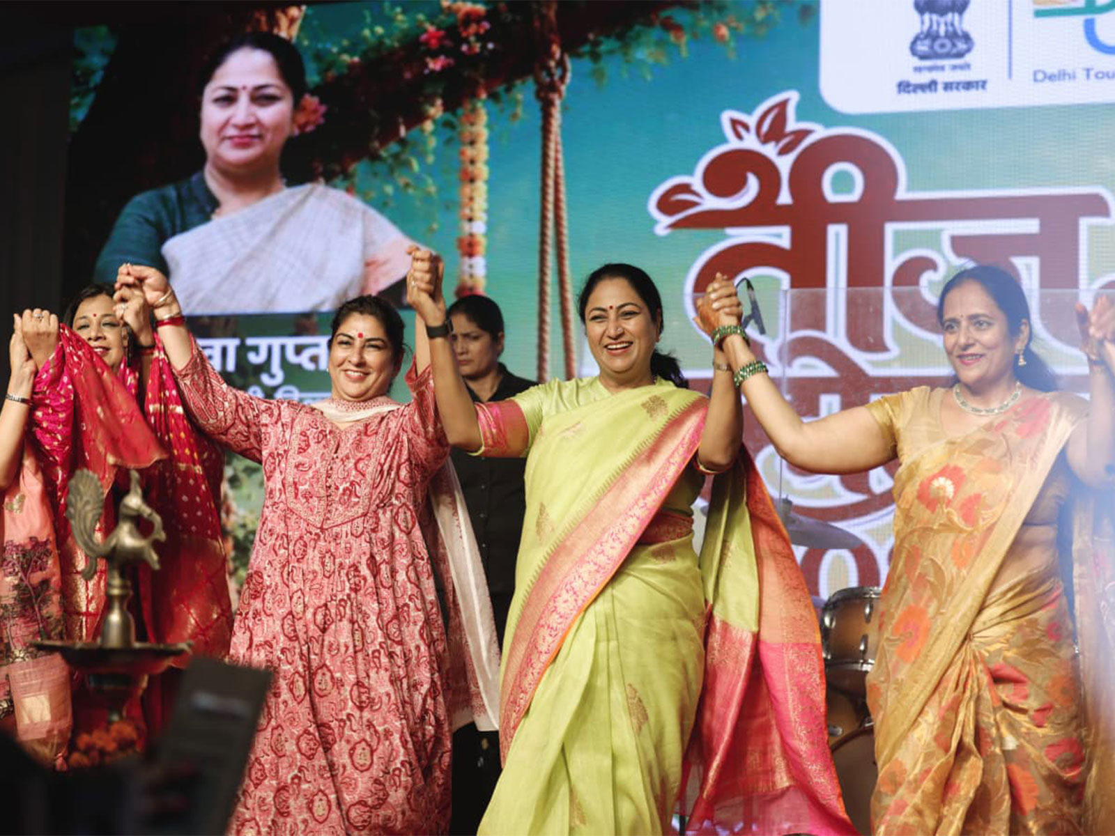 Delhi CM Rekha Gupta attends grand ‘Teej Mahotsav’ at Dilli Haat (Photo: CMO)