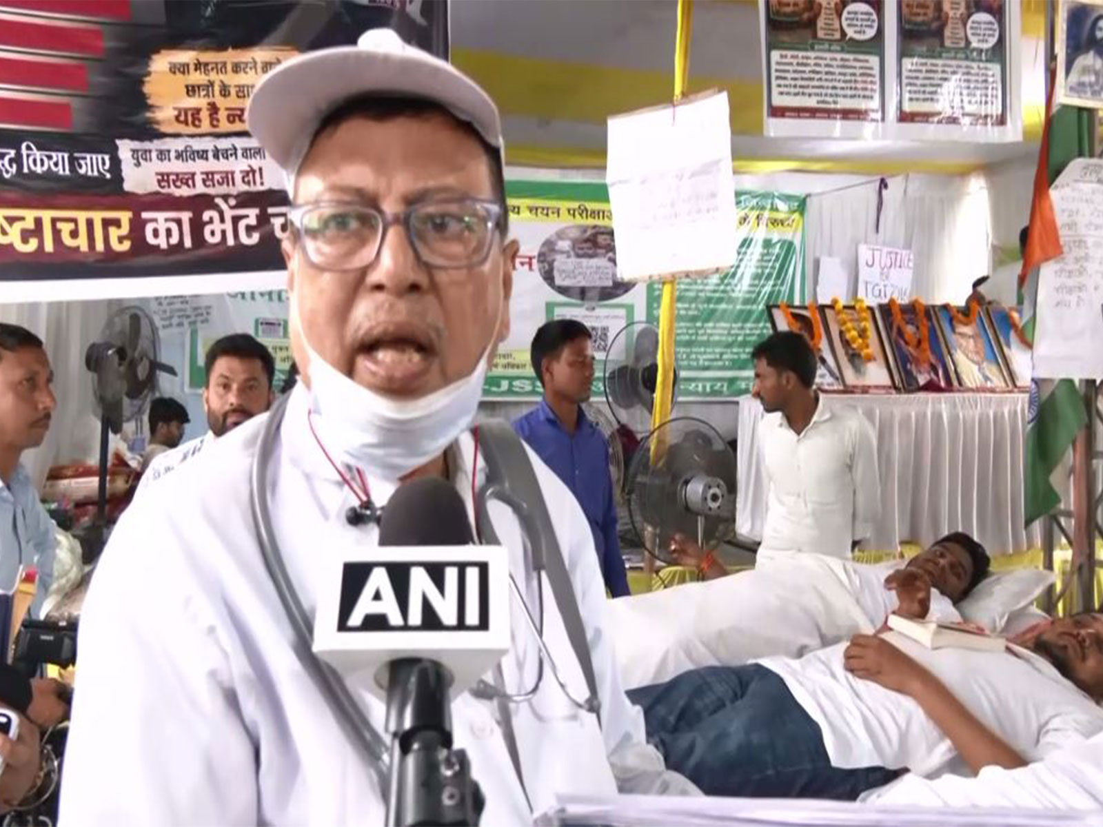 Dr. AP Sinha at Jaipal Singh Munda Stadium (Photo/ANI)