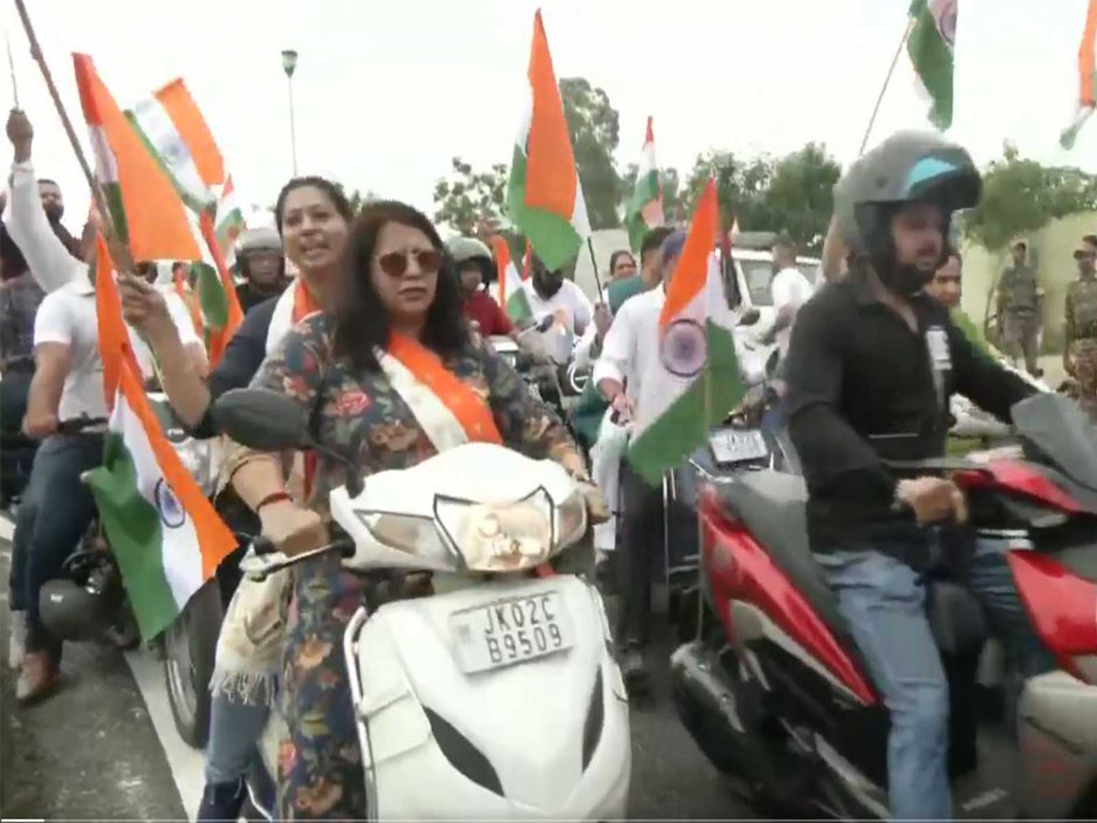 BJP holds Tiranga Yatra in Jammu ahead of Independence Day (Photo/ANI) BJP holds Tiranga Yatra in Jammu ahead of Independence Day (Photo/ANI)