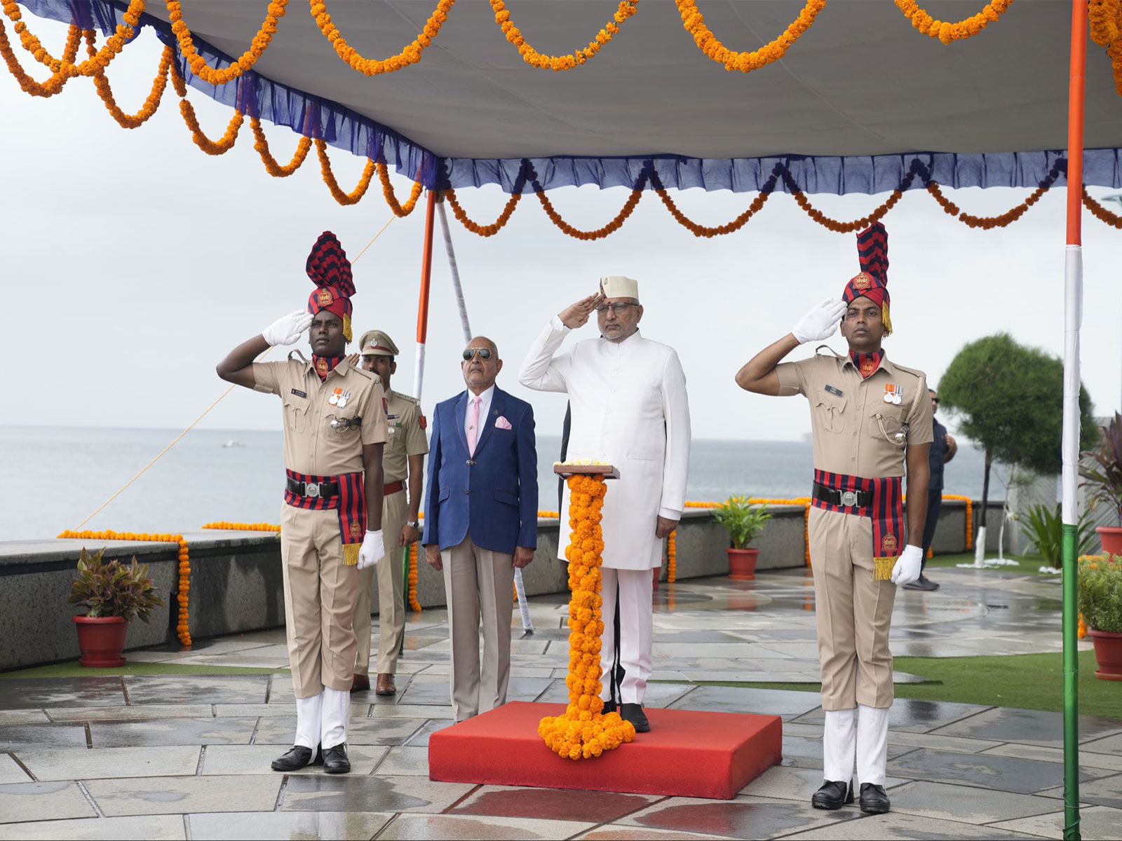 Vice president CP Radhakrishnan at ‘Har Ghar Tiranga’ program in Andaman (Photo/X/@VPIndia) Vice president CP Radhakrishnan at ‘Har Ghar Tiranga’ program in Andaman (Photo/X/@VPIndia)