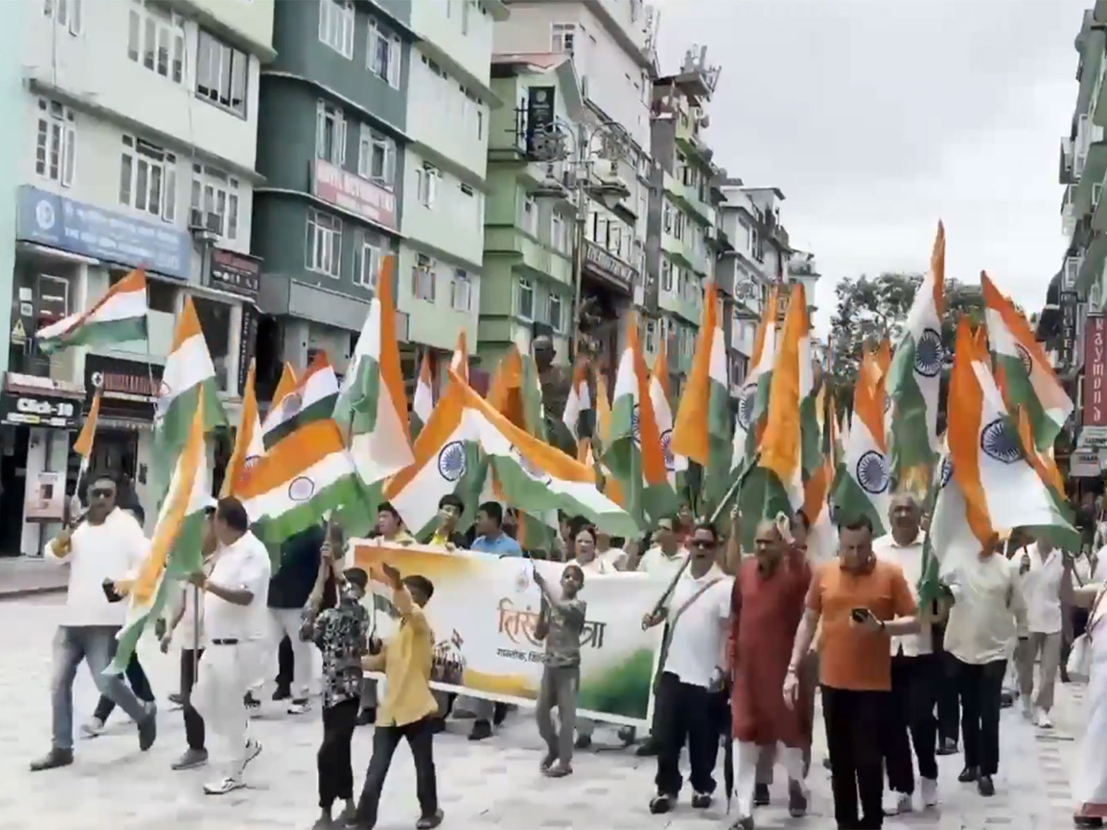 Har Ghar Tiranga Yatra organised in Sikkim (Photo/ANI) Har Ghar Tiranga Yatra organised in Sikkim (Photo/ANI)