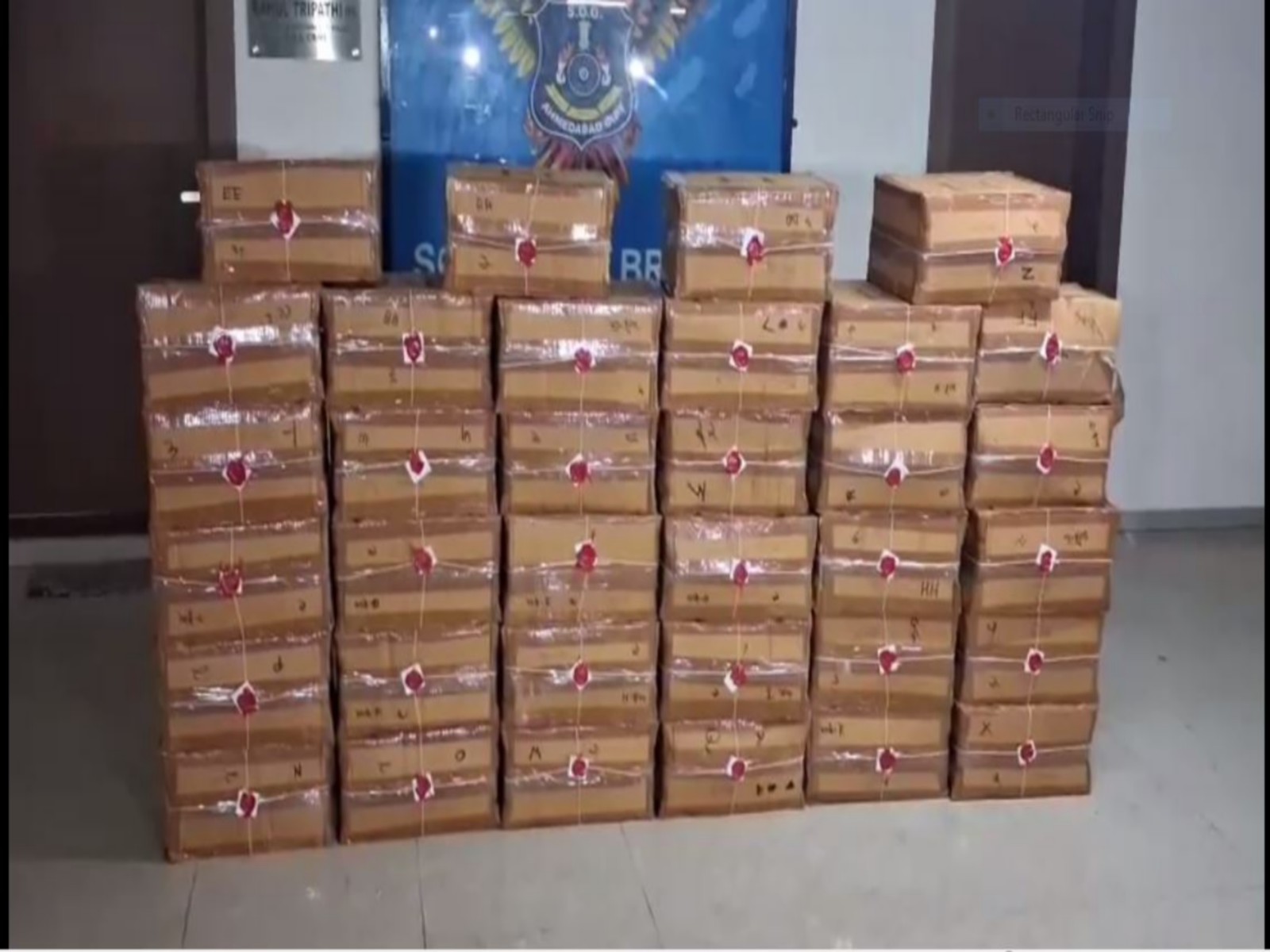 5,050 bottles of Codeine Phosphate-based cough syrup seized in Gujarat (PhotoANI)