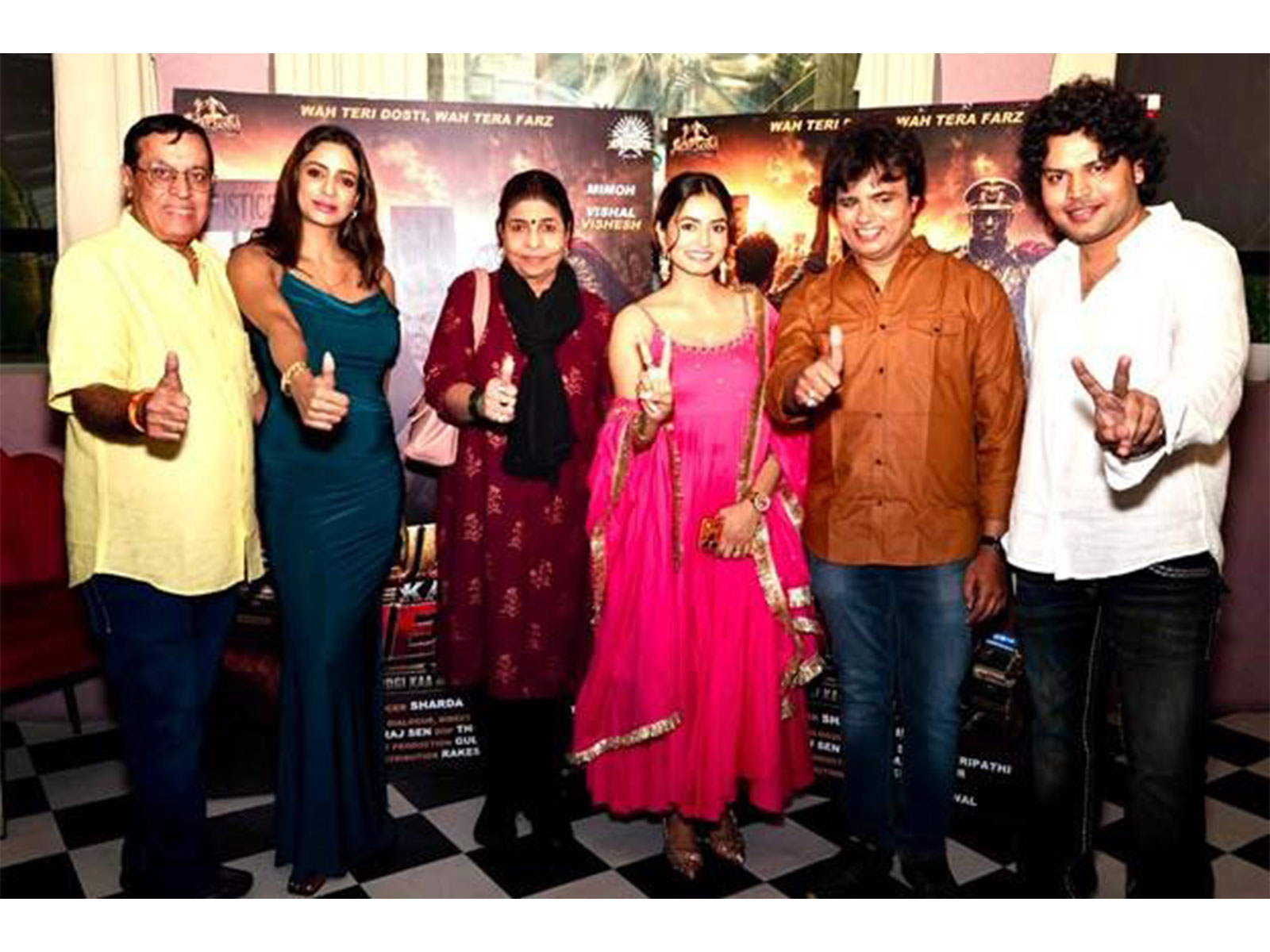 Poster and Teaser Launch of Film 'Public Kaa Hero', Starring Mimoh Chakraborty, Vishal Vishesh, Varsha Usgaonkar and Rishika Singh Chandel Poster and Teaser Launch of Film 'Public Kaa Hero', Starring Mimoh Chakraborty, Vishal Vishesh, Varsha Usgaonkar and Rishika Singh Chandel