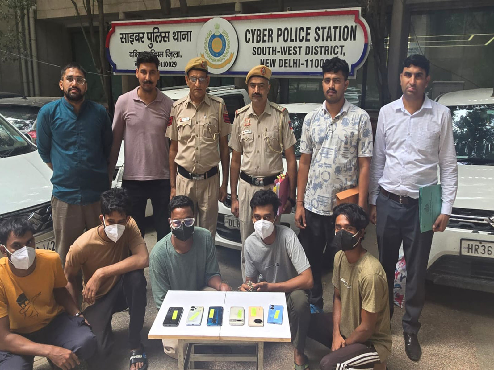 Delhi Police arrests nine accused in connection with an alleged pan-India cyber investment fraud network (PhotoANI)