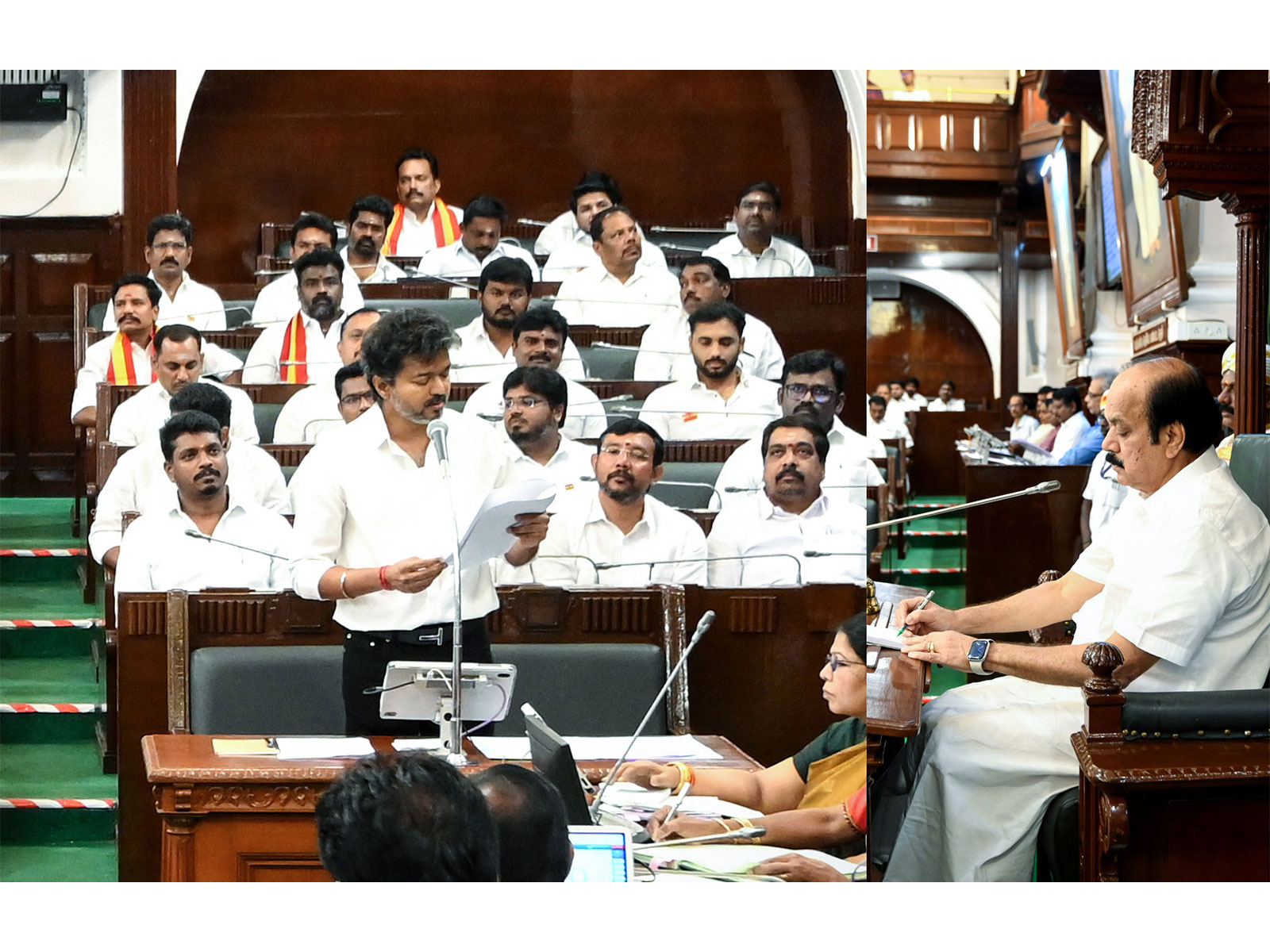 Tamil Nadu Assembly moves a resolution opposing the Centre’s FCRA Amendment Bill which was unanimously passed by the House, in Chennai. (Photo: ANI)