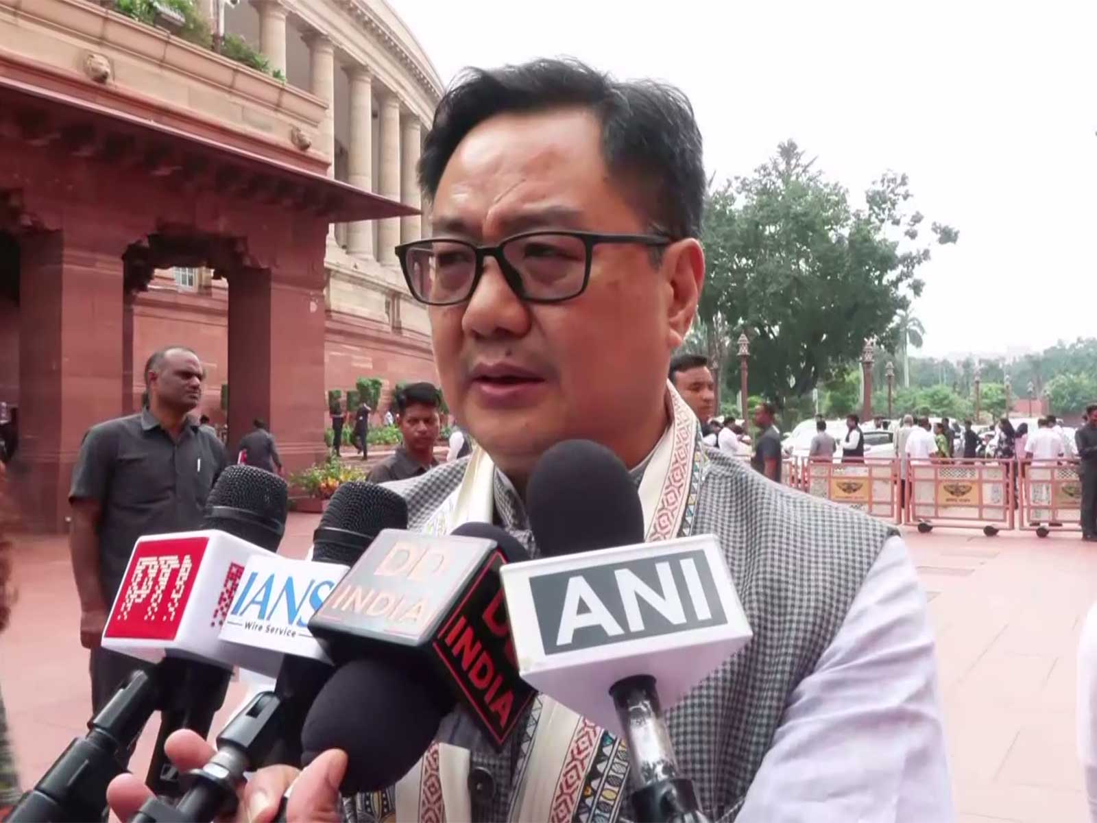 Union Parliamentary Affairs Minister Kiren Rijiju (Photo/ANI) Union Parliamentary Affairs Minister Kiren Rijiju (Photo/ANI)