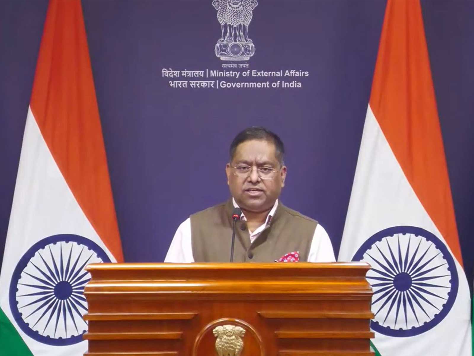 Ministry of External Affairs Spokesperson Randhir Jaiswal (Photo/Youtube@MEAIndia) Ministry of External Affairs Spokesperson Randhir Jaiswal (Photo/Youtube@MEAIndia)