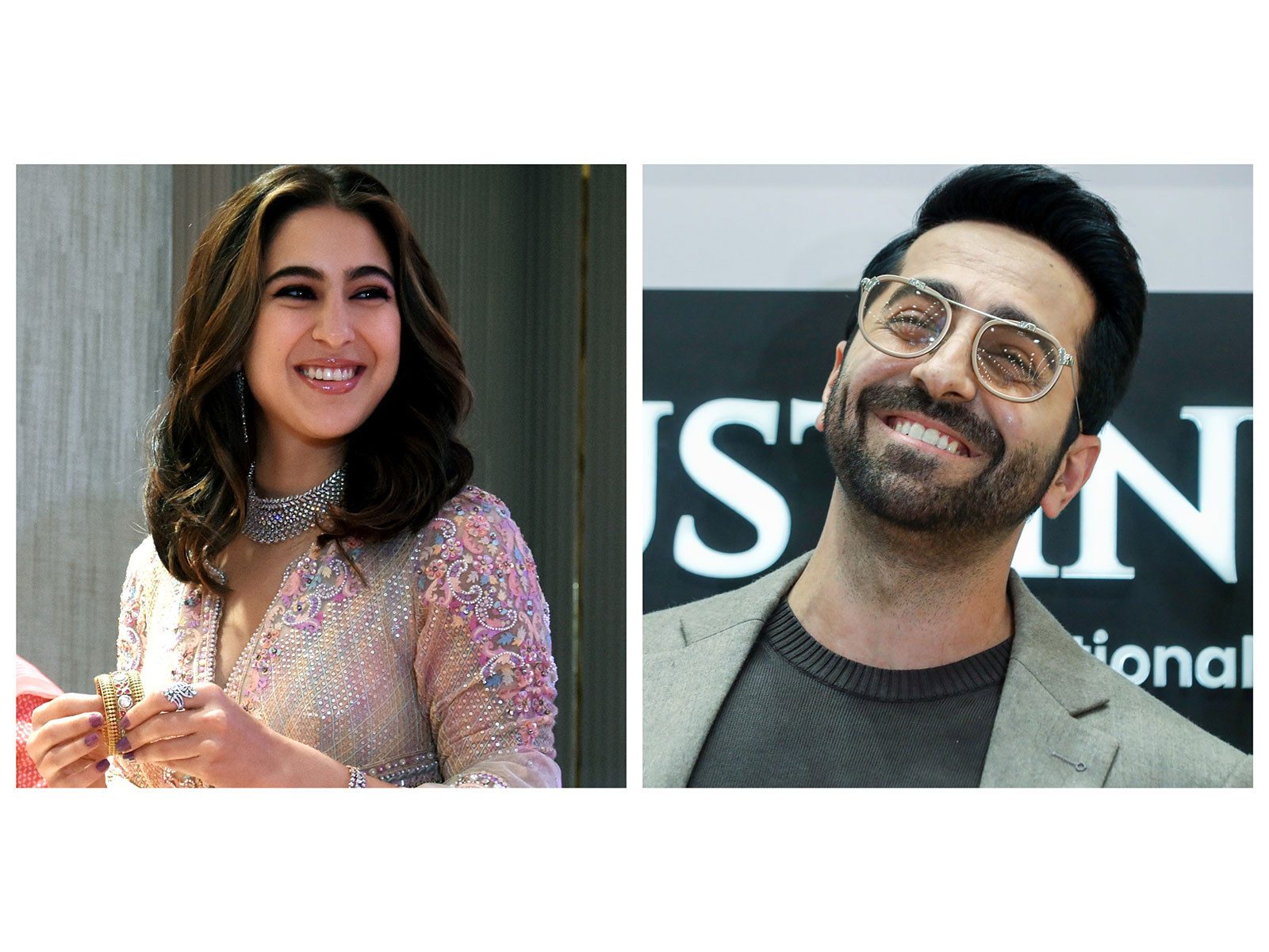 Sara Ali Khan and Ayushmann Khurrana (Image source: ANI) Sara Ali Khan and Ayushmann Khurrana (Image source: ANI)