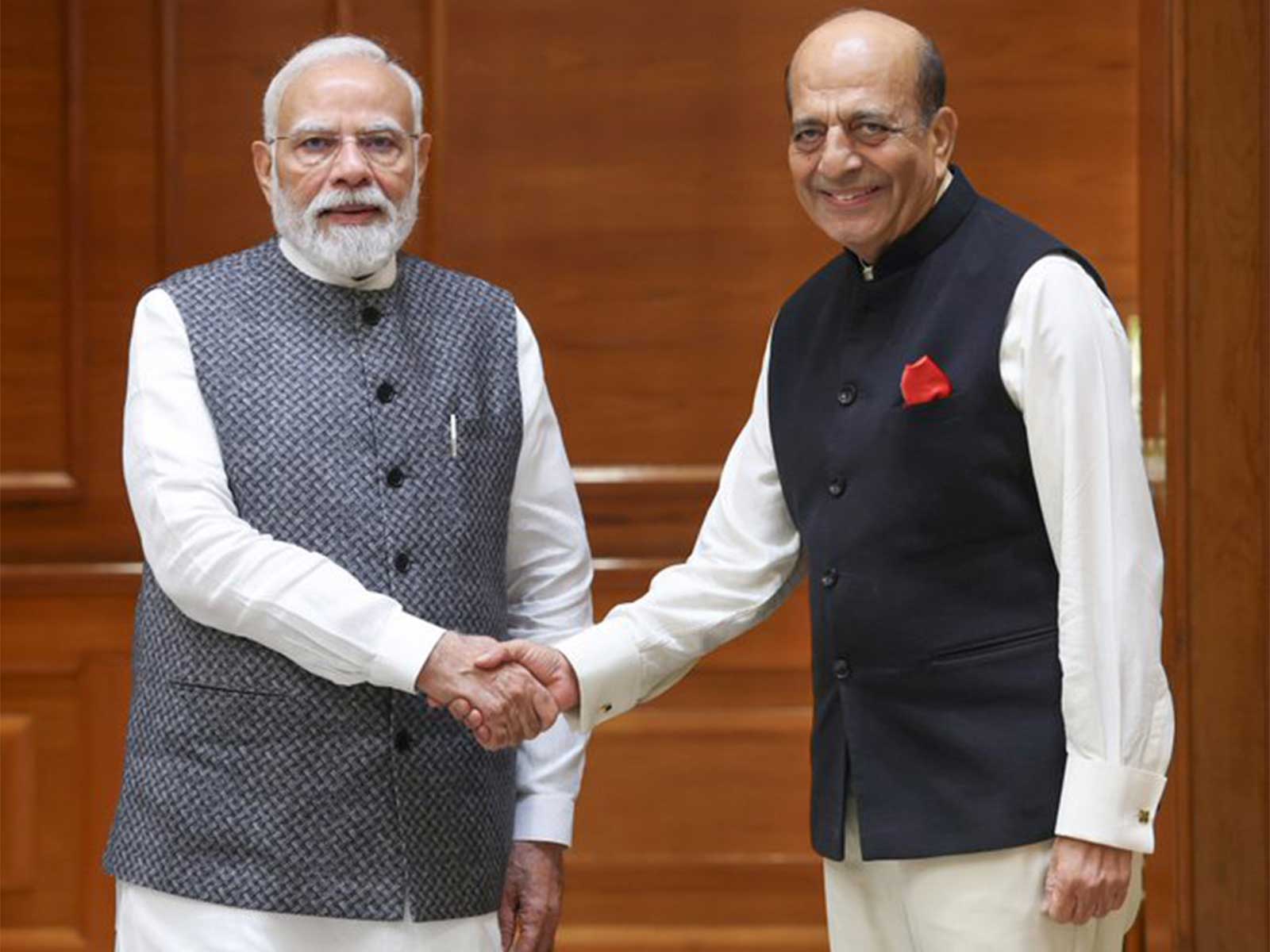 Indian High Commissioner to Bangladesh, Dinesh Trivedi, calls on Prime Minister Narendra Modi in New Delhi. (Photo: X/@ihcdhaka)