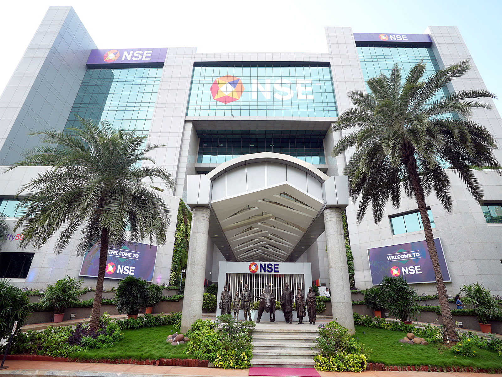 A view of the newly renovated NSE atrium (File Photo/ANI) A view of the newly renovated NSE atrium (File Photo/ANI)