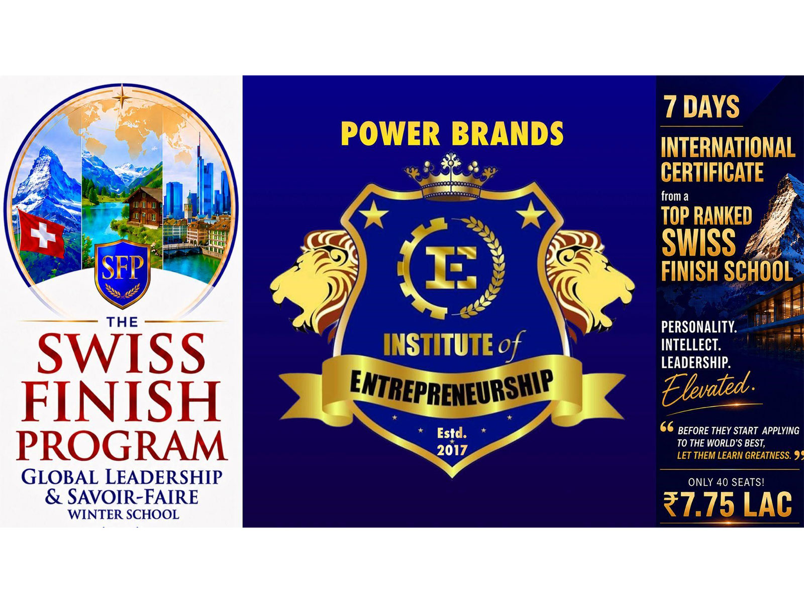 These premium programs for Gen Next on one hand and Owners & Leaders on the other have world-class immersions in Europe and China These premium programs for Gen Next on one hand and Owners & Leaders on the other have world-class immersions in Europe and China