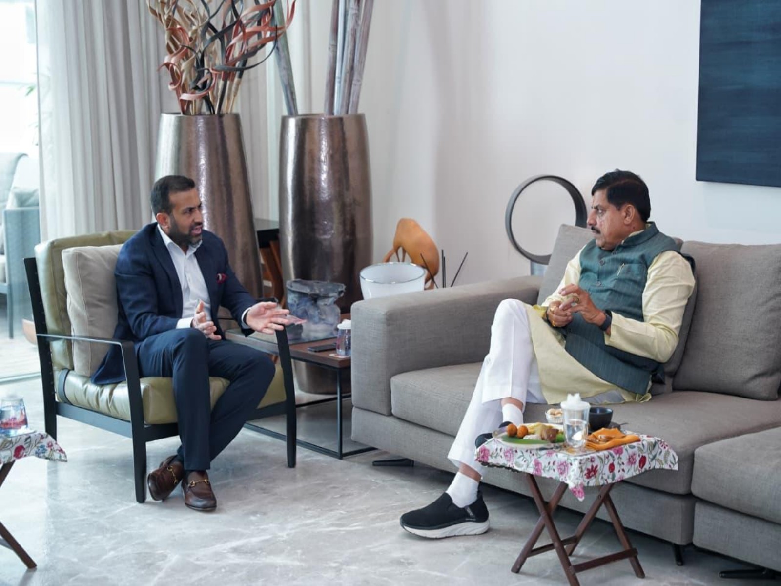 CM Mohan Yadav meets Arvind Group owner in Ahmedabad, discusses&hellip;
