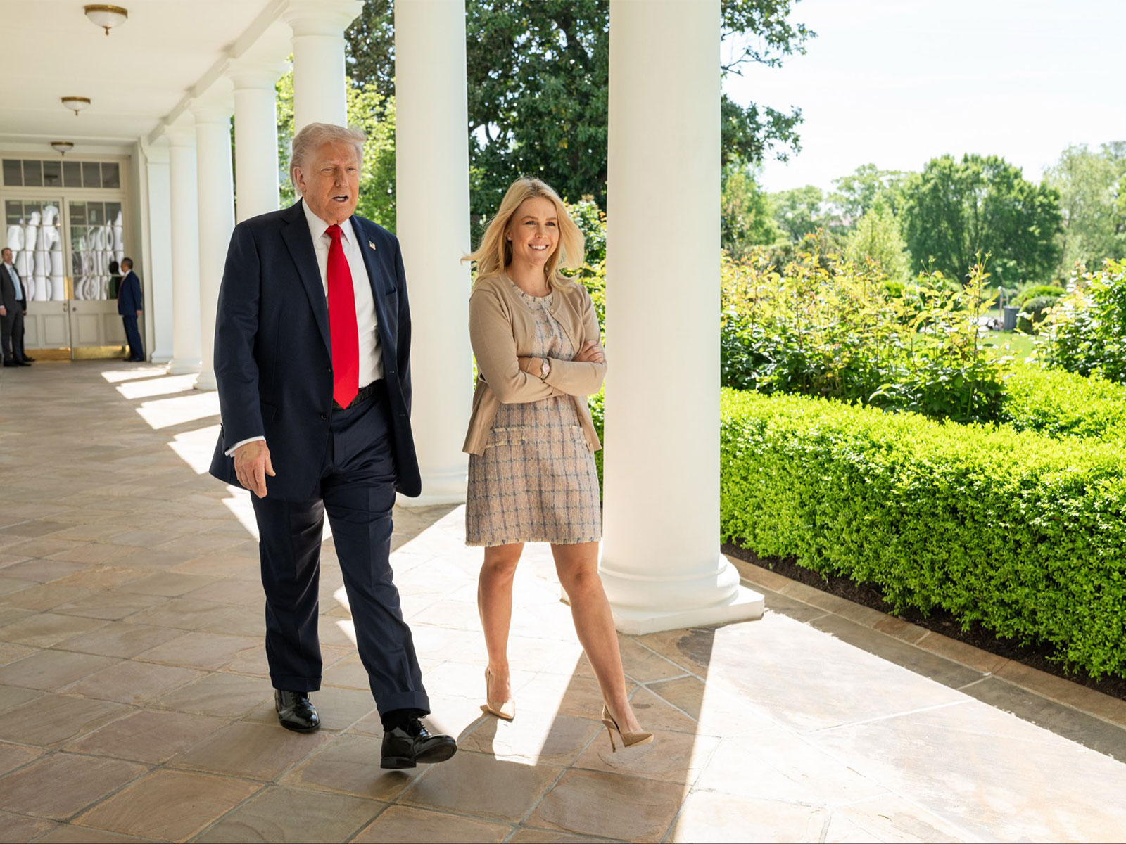 US President Trump with White House Press Secretary Karoline Leavitt (Photo/X/@karolineleavitt)