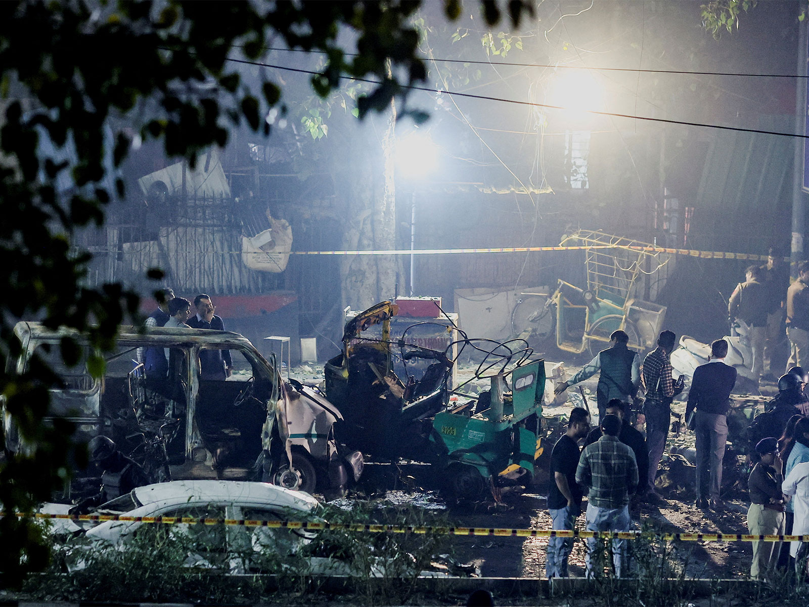Visuals from the blast near Red Fort last November (File photo/ANI)
