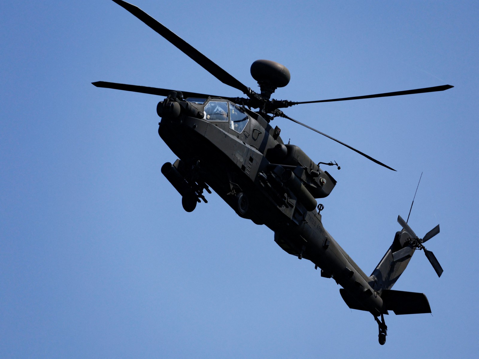 An AH-64 Apache helicopter (File Photo/Reuters) An AH-64 Apache helicopter (File Photo/Reuters)