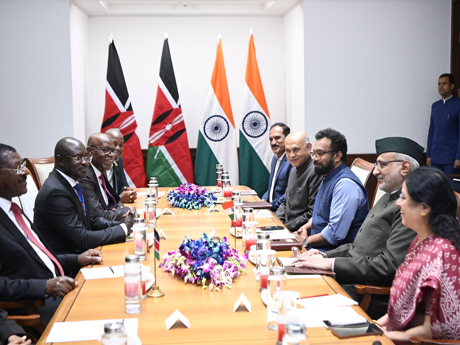 Vice President CP Radhakrishnan meets Kenyan Parliamentary delegation in New Delhi (Photo/@VPIndia/X) Vice President CP Radhakrishnan meets Kenyan Parliamentary delegation in New Delhi (Photo/@VPIndia/X)