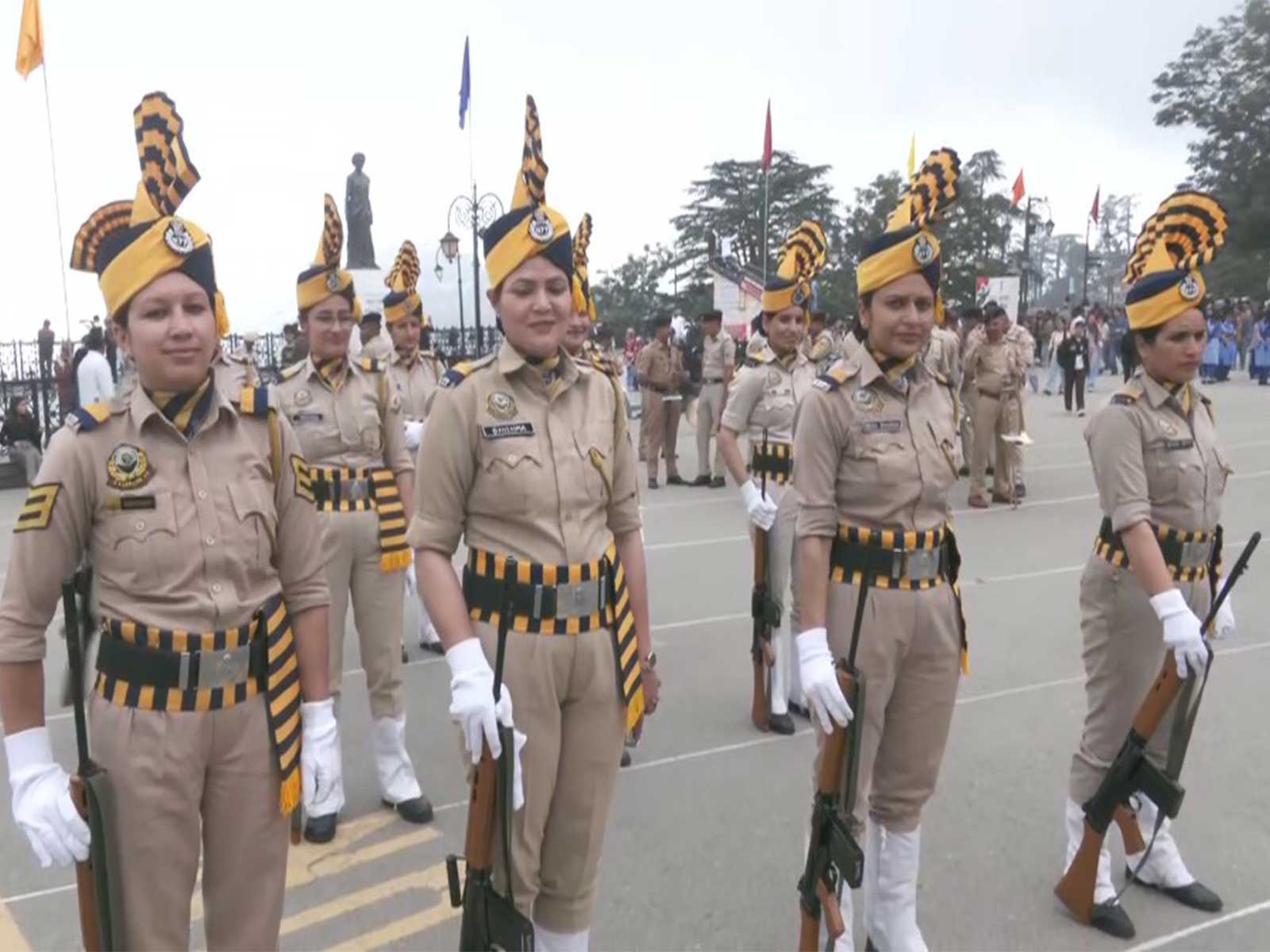 Police personnel ahead of Independence Day (Photo/ANI) Police personnel ahead of Independence Day (Photo/ANI)