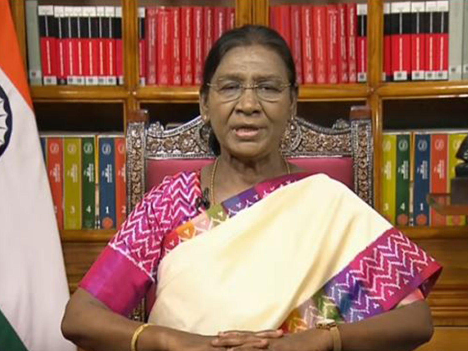 President of India Droupadi Murmu in her 80th Independence Day eve Address to the country (Photo/DD News) President of India Droupadi Murmu in her 80th Independence Day eve Address to the country (Photo/DD News)