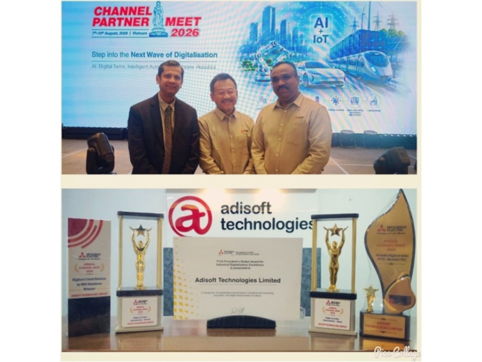 ADISOFT Technologies Honoured with Five Prestigious National Awards at MEI Channel Partner Meet in Vietnam ADISOFT Technologies Honoured with Five Prestigious National Awards at MEI Channel Partner Meet in Vietnam