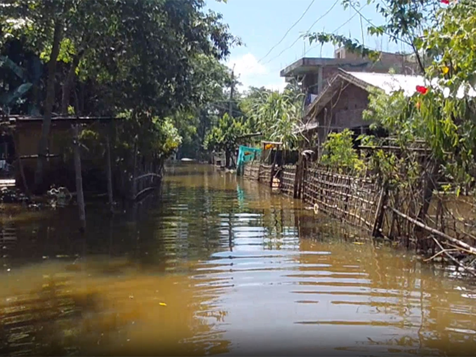 Flood water inundated in Assam's Bihubor (File photo/ANI) Flood water inundated in Assam's Bihubor (File photo/ANI)